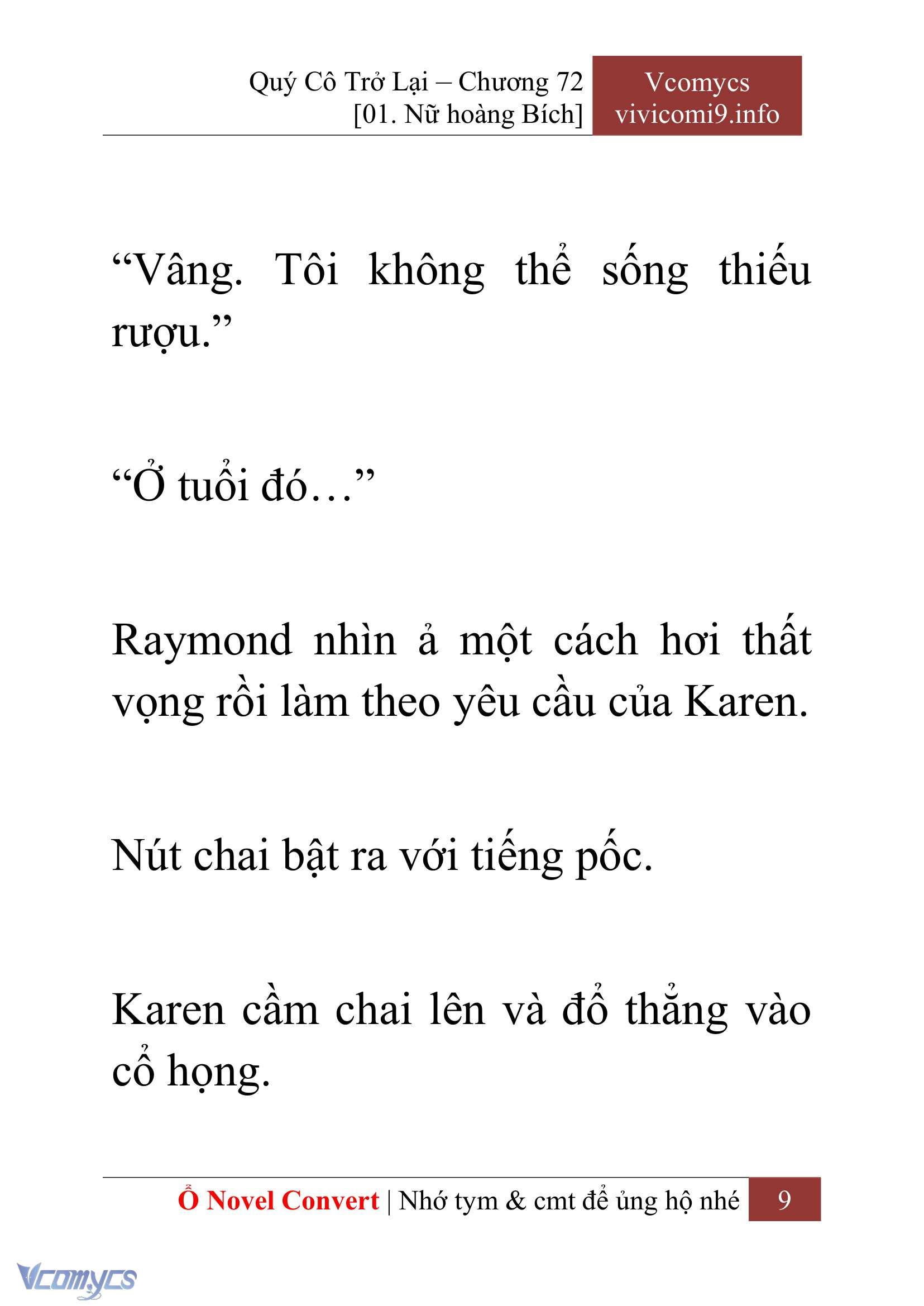 [Novel] Quý Cô Trở Lại Chap 72 - Trang 2