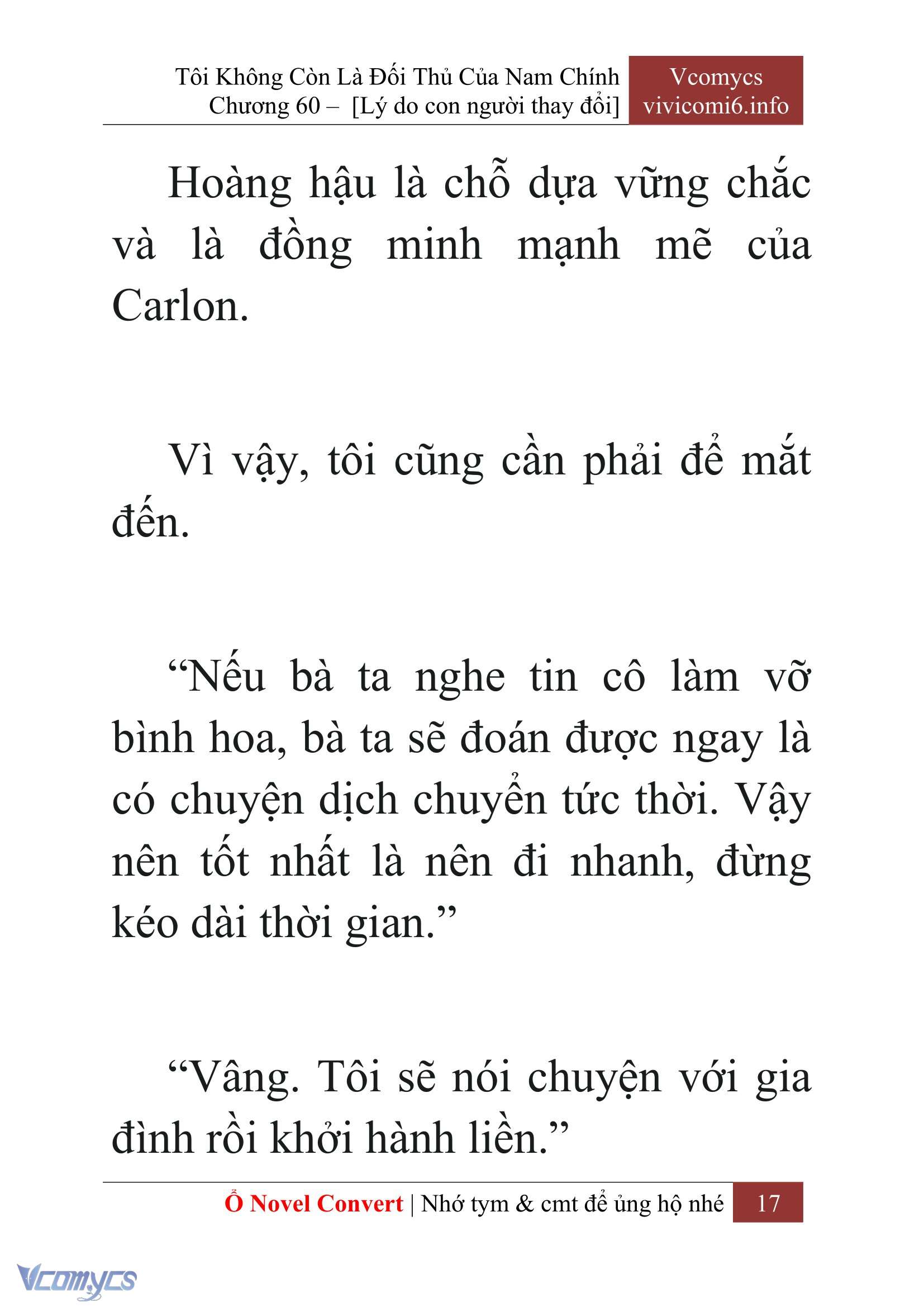 [Novel] Tôi Không Còn Là Đối Thủ Của Nam Chính Chap 60 - Trang 2