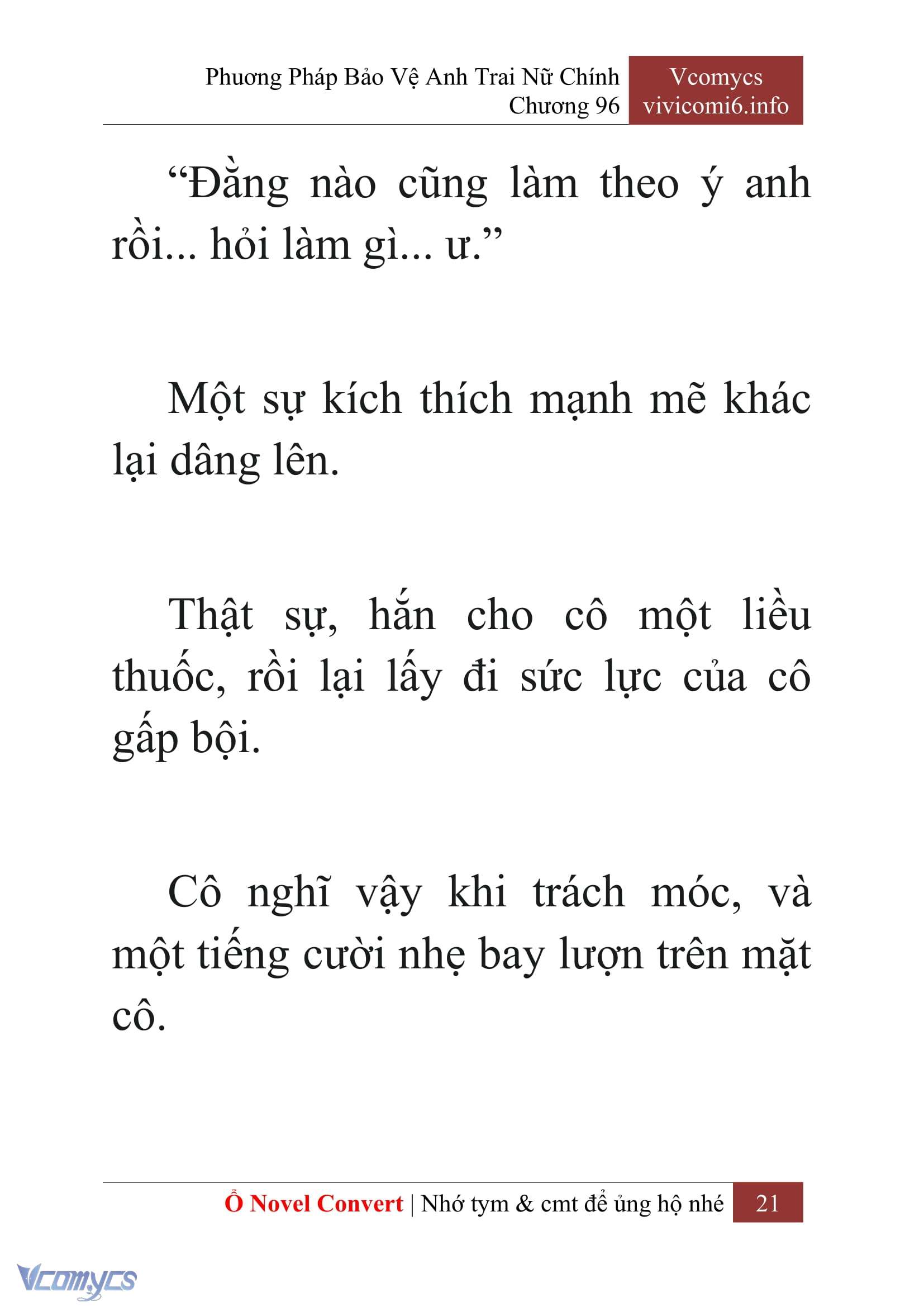 [Novel] Phương Pháp Bảo Vệ Anh Trai Nữ Chính Chap 96 - Trang 2
