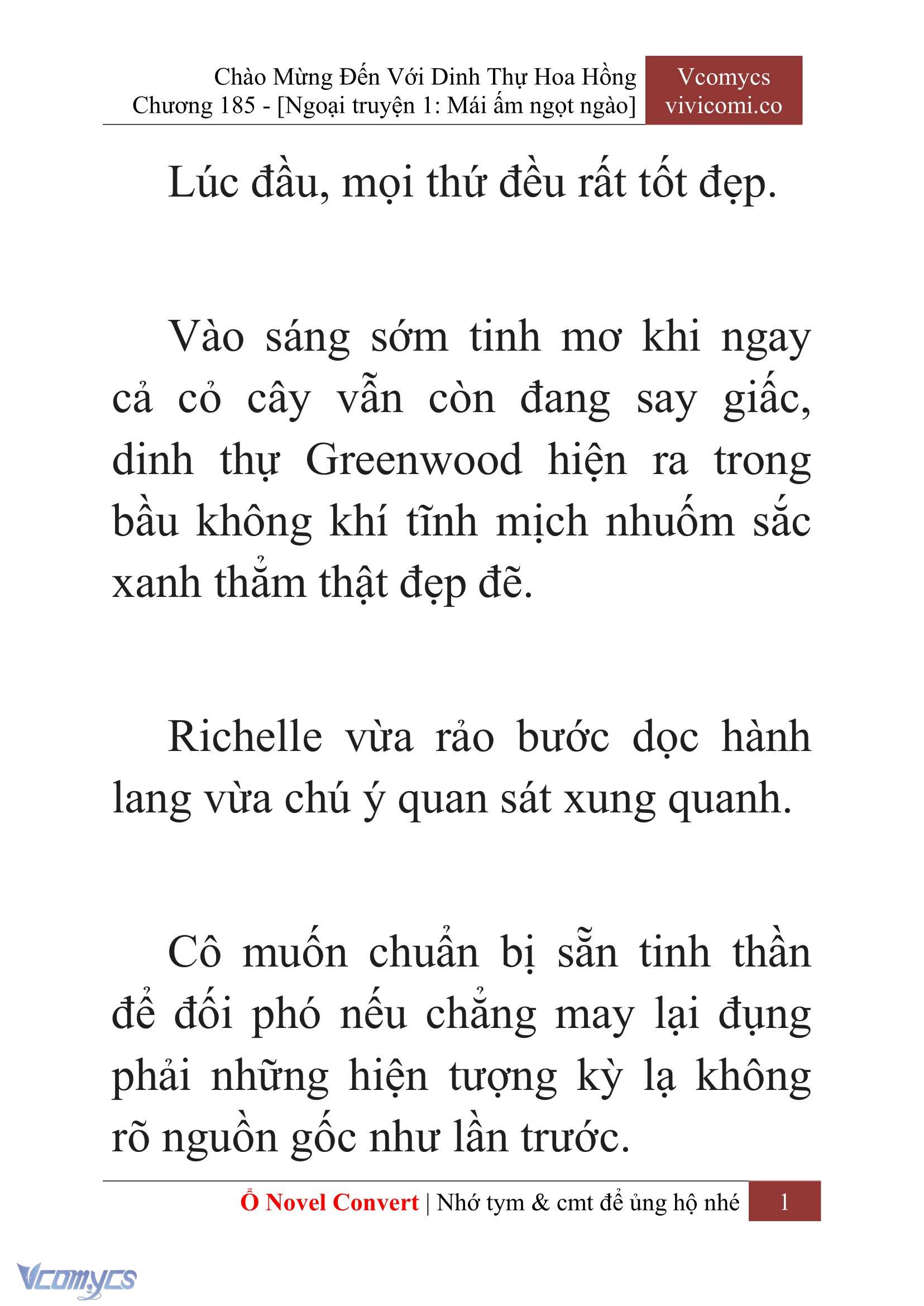 [Novel] Chào Mừng Đến Với Dinh Thự Hoa Hồng Chap 185 - Trang 2