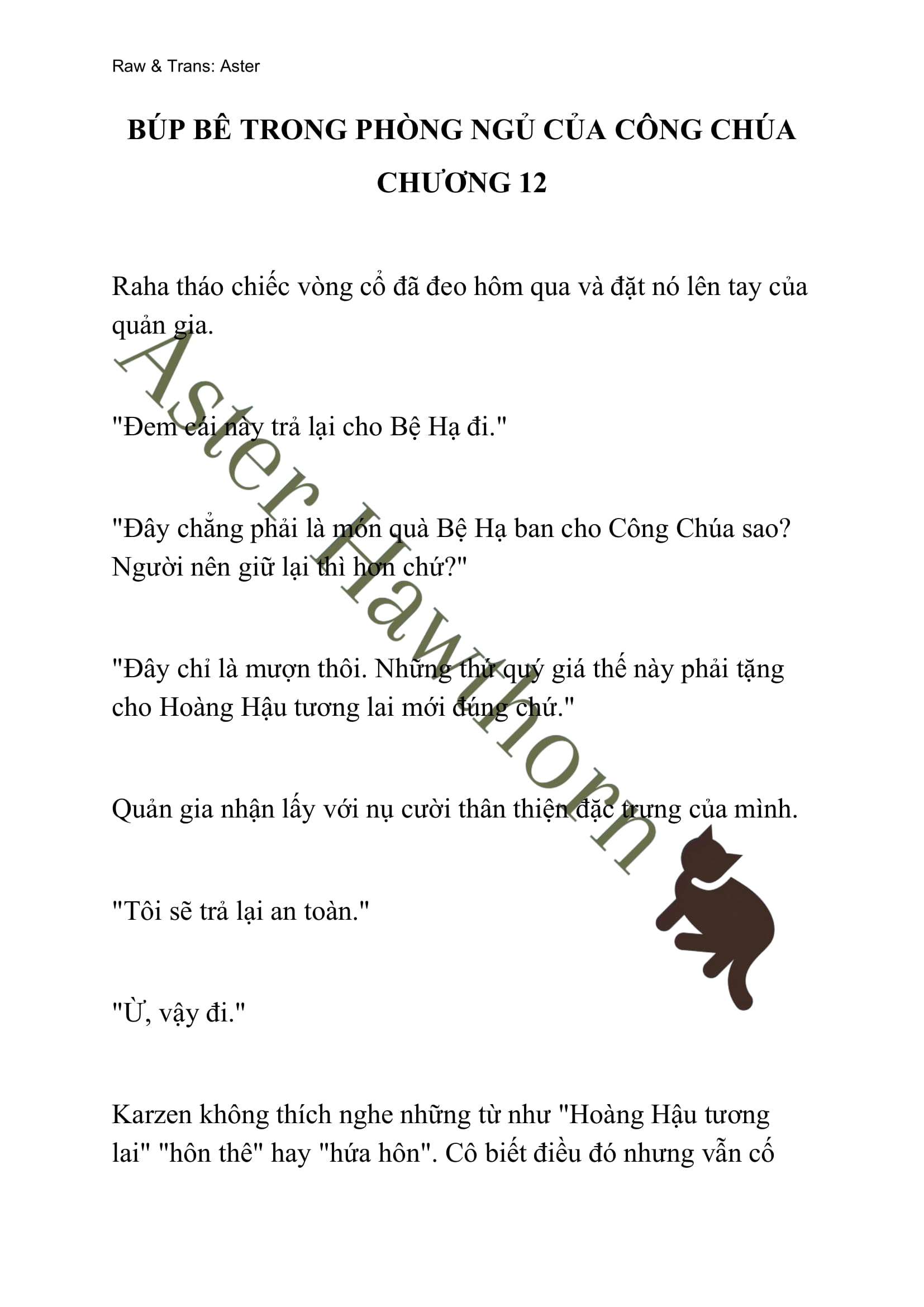[NOVEL] Búp Bê Trong Phòng Ngủ Của Công Chúa Chap 12 - Trang 2