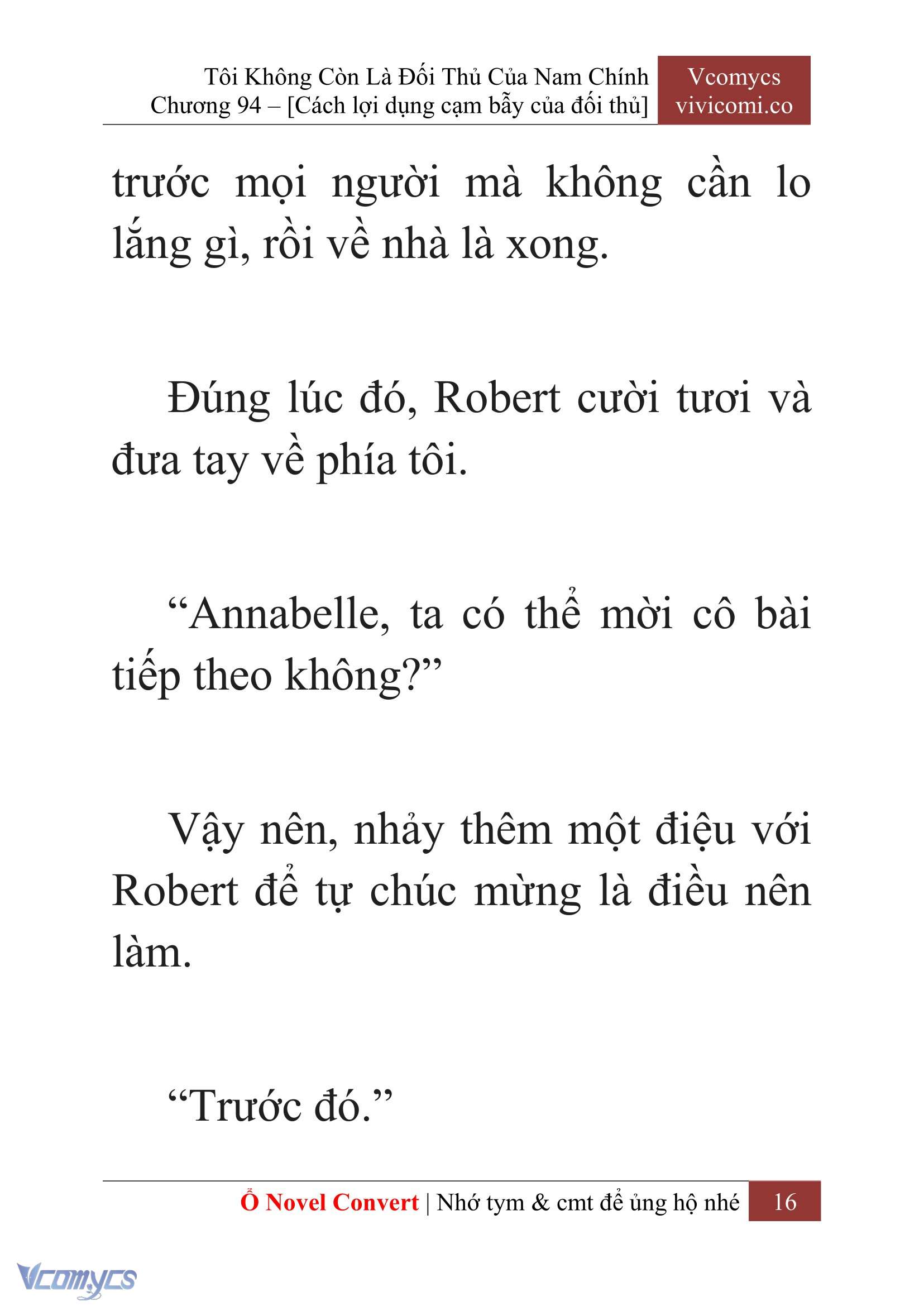 [Novel] Tôi Không Còn Là Đối Thủ Của Nam Chính Chap 94 - Trang 2