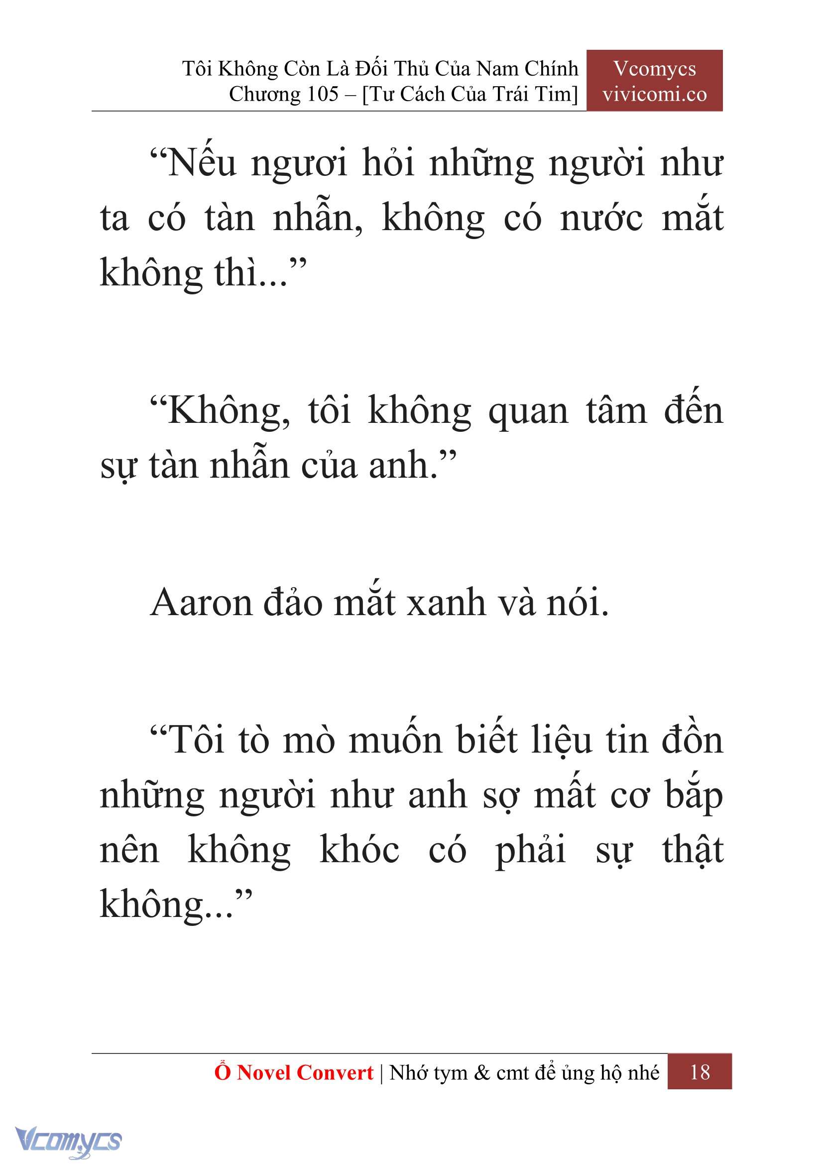 [Novel] Tôi Không Còn Là Đối Thủ Của Nam Chính Chap 105 - Trang 2