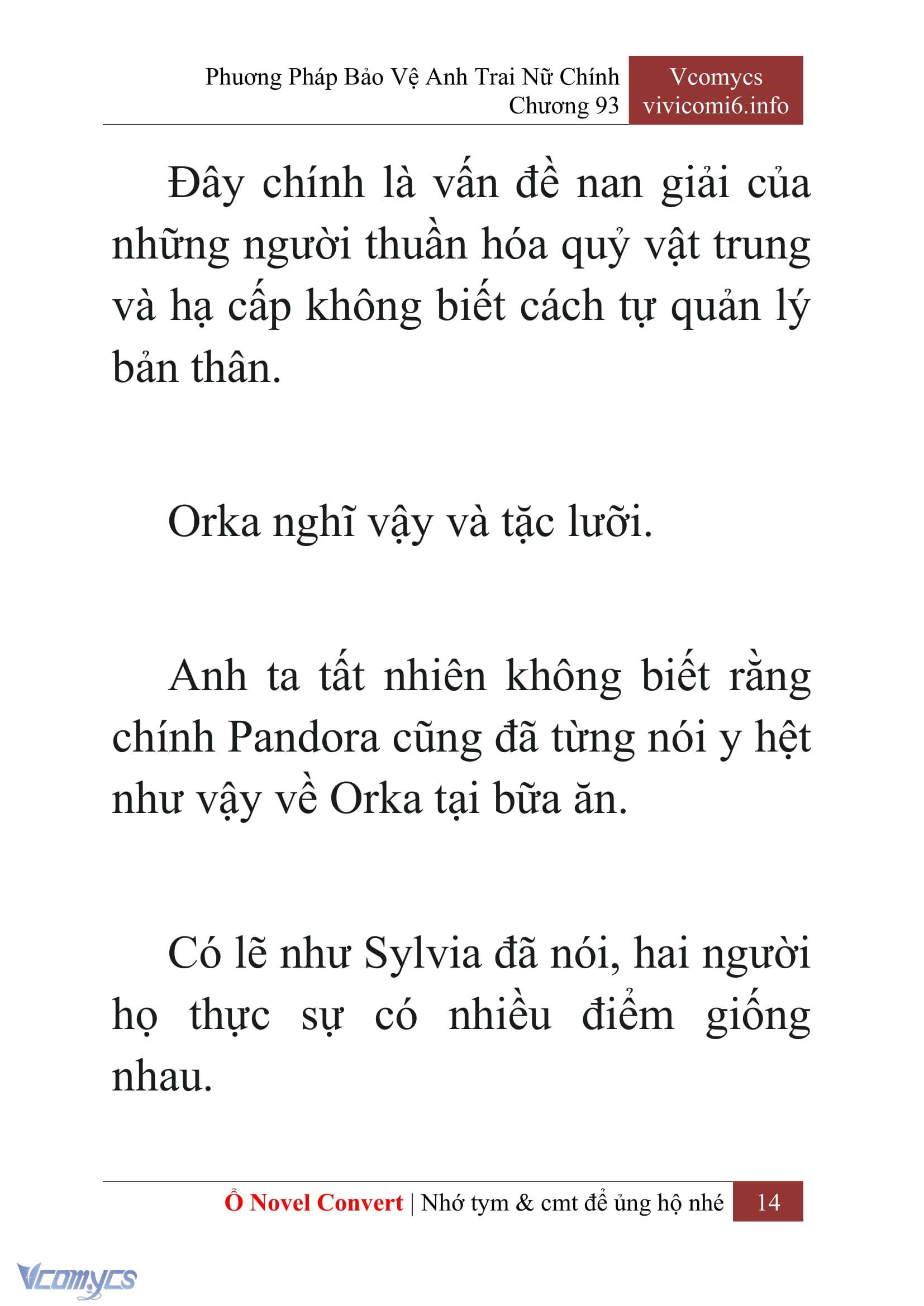 [Novel] Phương Pháp Bảo Vệ Anh Trai Nữ Chính Chap 93 - Trang 2