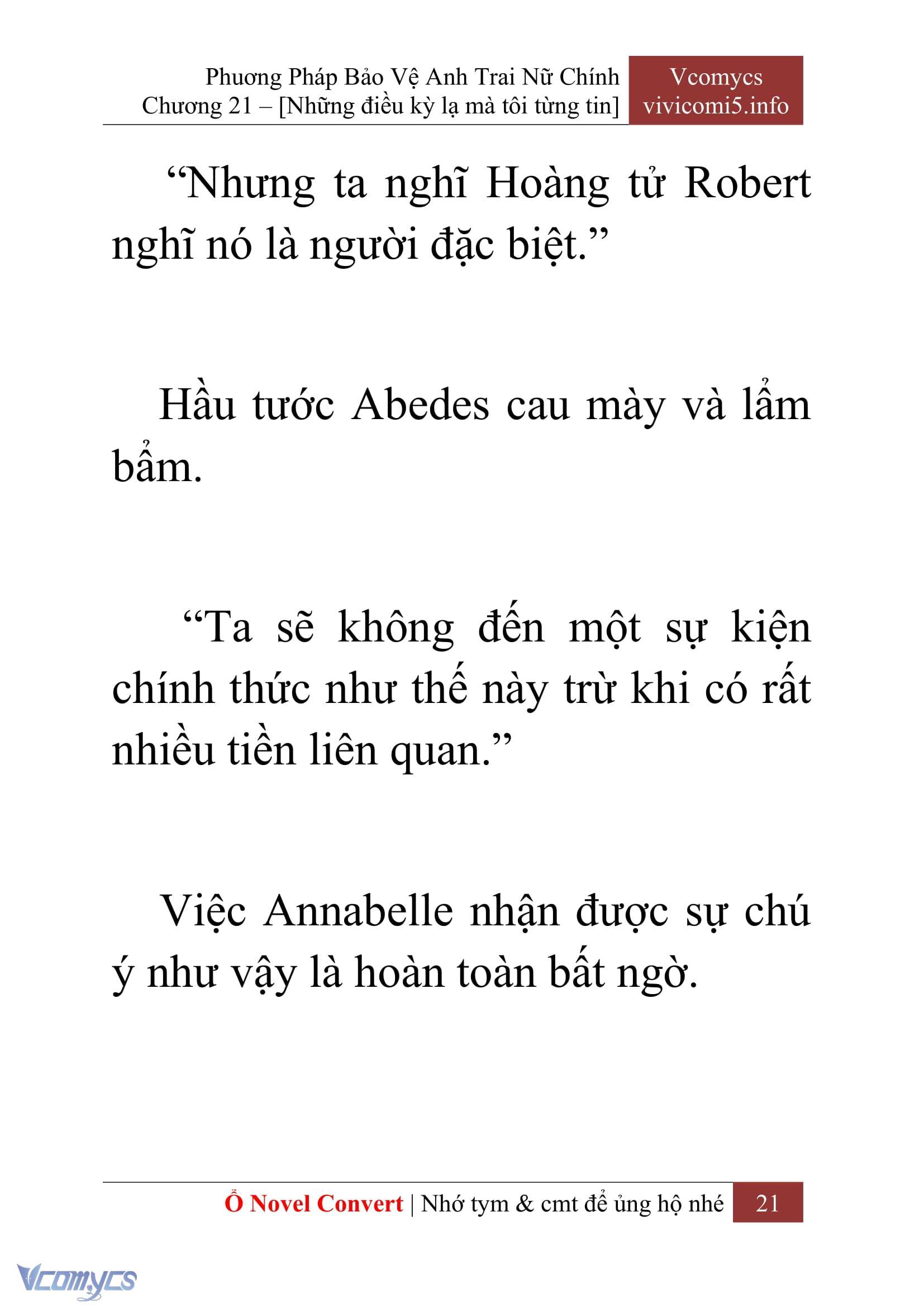 [Novel] Tôi Không Còn Là Đối Thủ Của Nam Chính Chap 21 - Trang 2