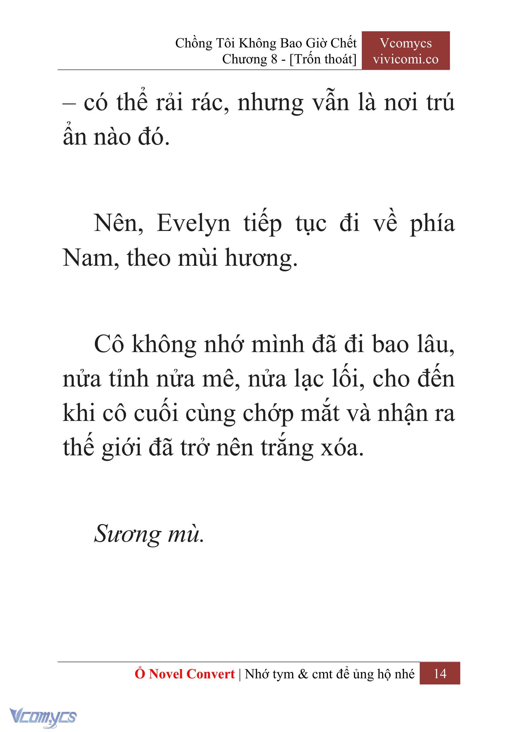 [Novel] Chồng Tôi Không Bao Giờ Chết Chap 8 - Trang 2
