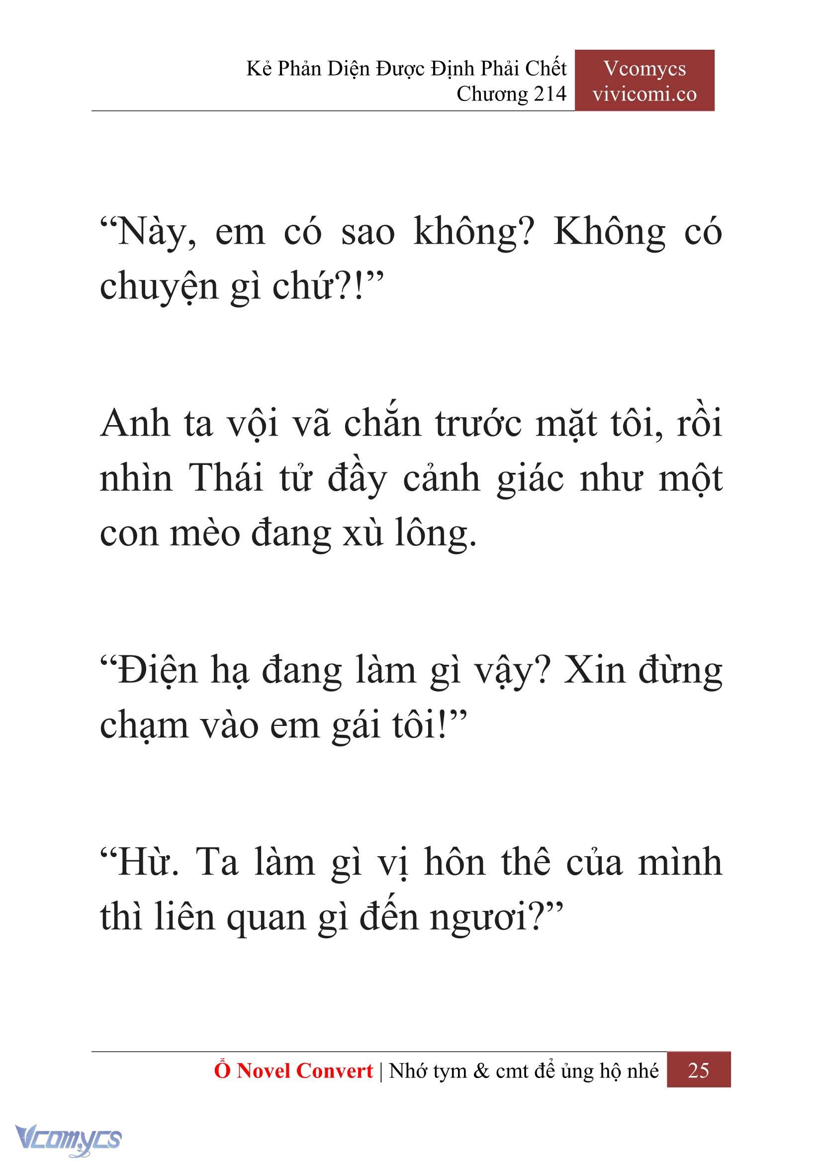 [Novel] Kẻ Phản Diện Được Định Phải Chết Chap 214 - Trang 2