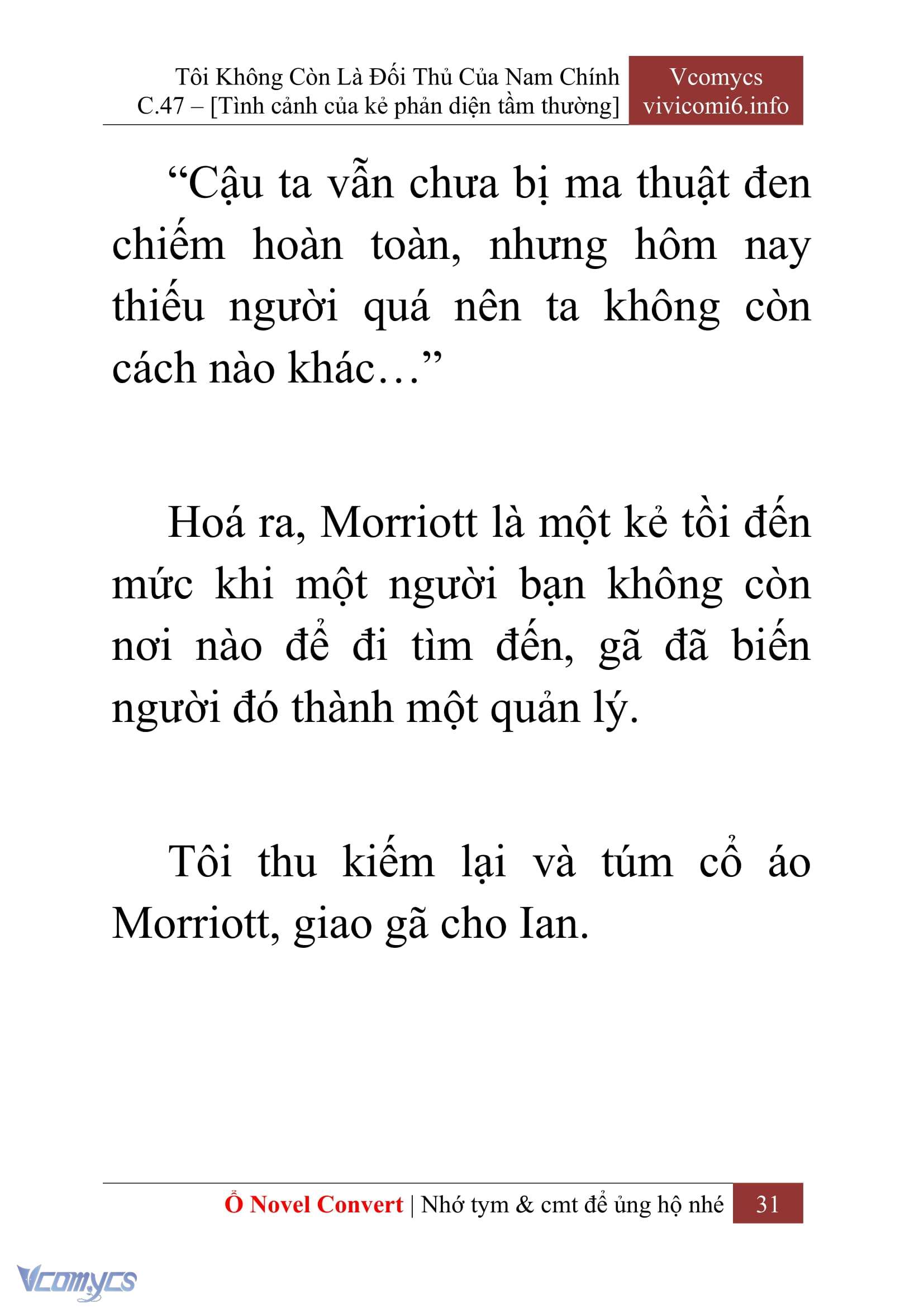 [Novel] Tôi Không Còn Là Đối Thủ Của Nam Chính Chap 47 - Trang 2