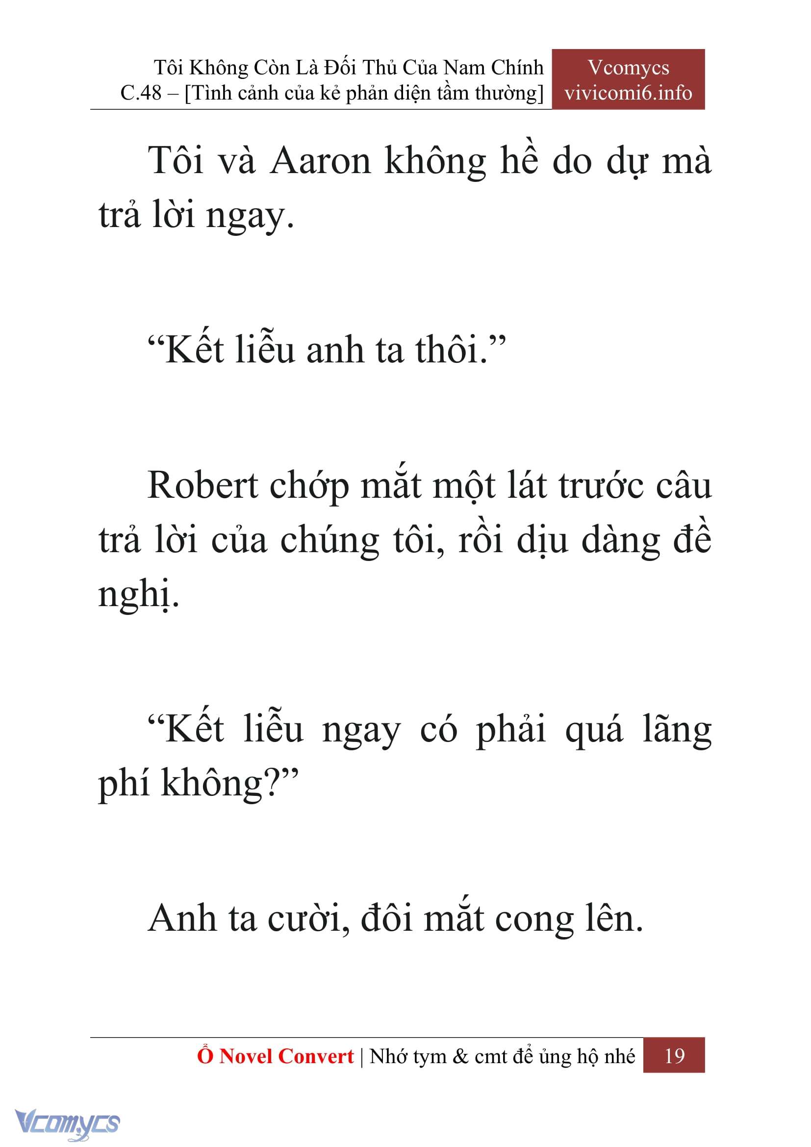 [Novel] Tôi Không Còn Là Đối Thủ Của Nam Chính Chap 48 - Trang 2