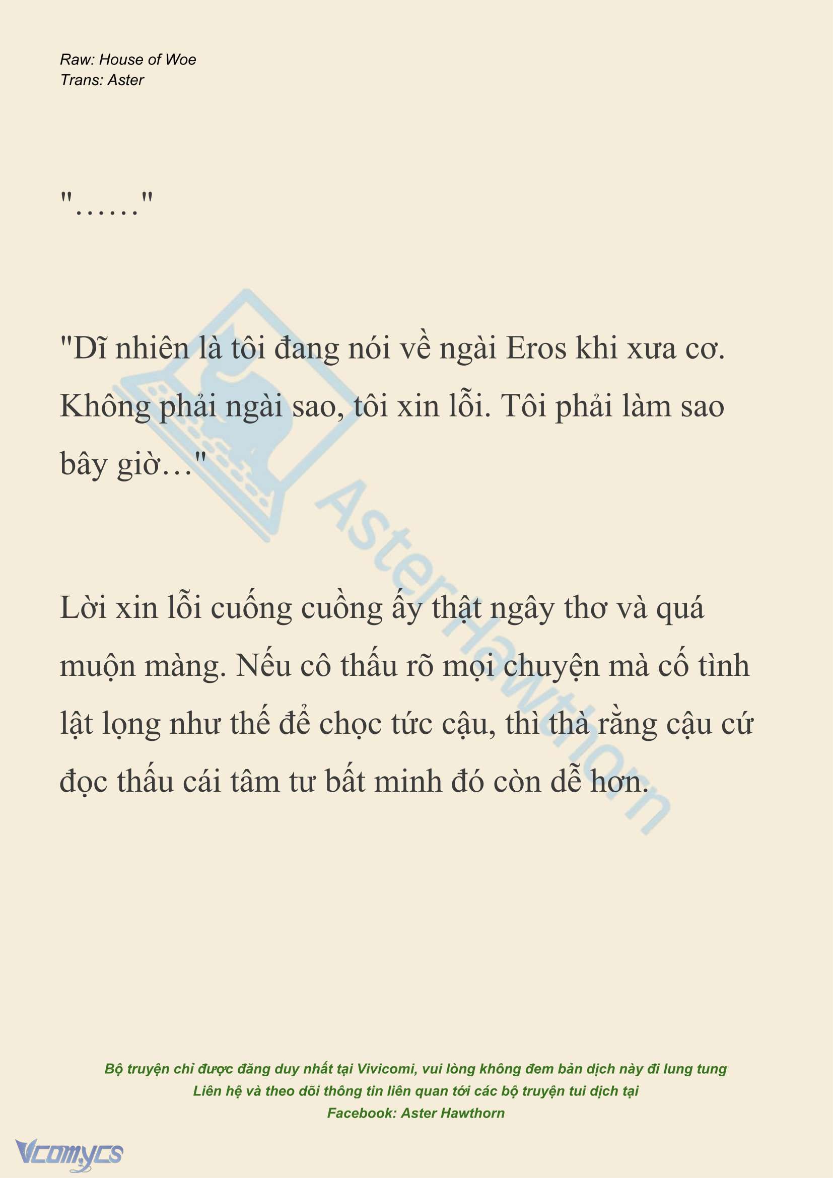 [NOVEL] Dành Cho Các Nữ Thần: Dành cho Psyche Chap 42 - Next 