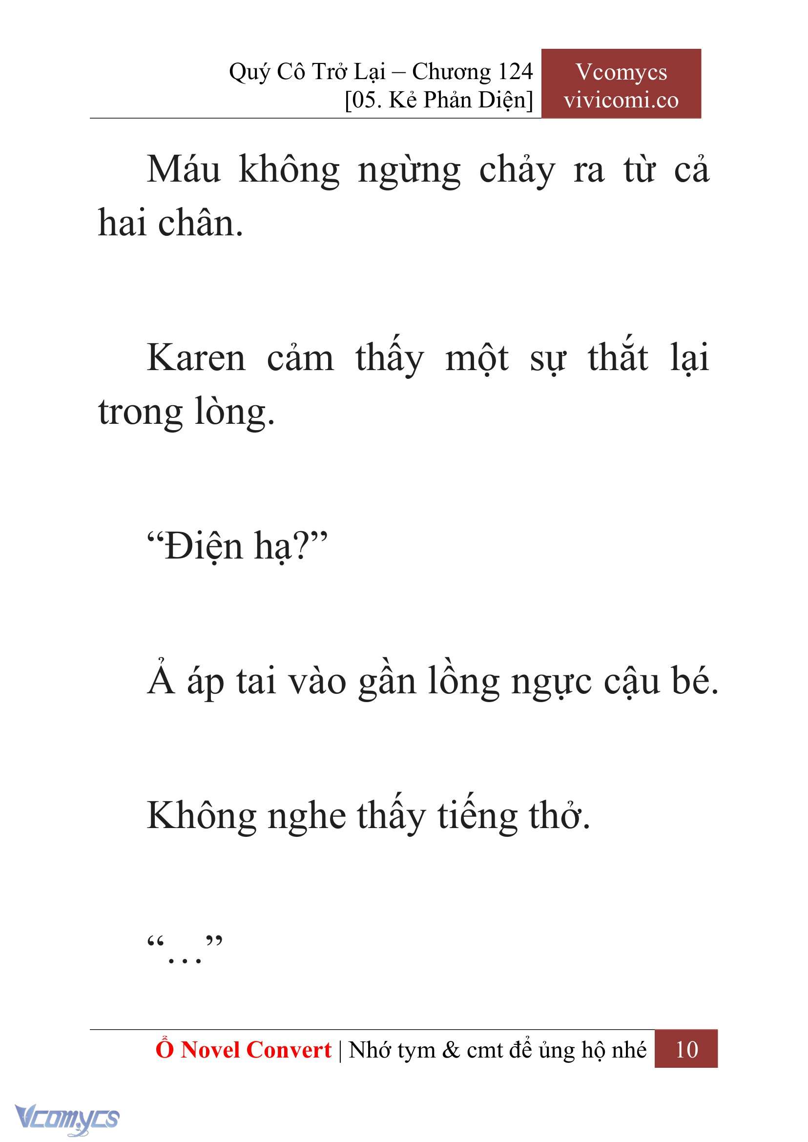 [Novel] Quý Cô Trở Lại Chap 124 - Next Chap 125