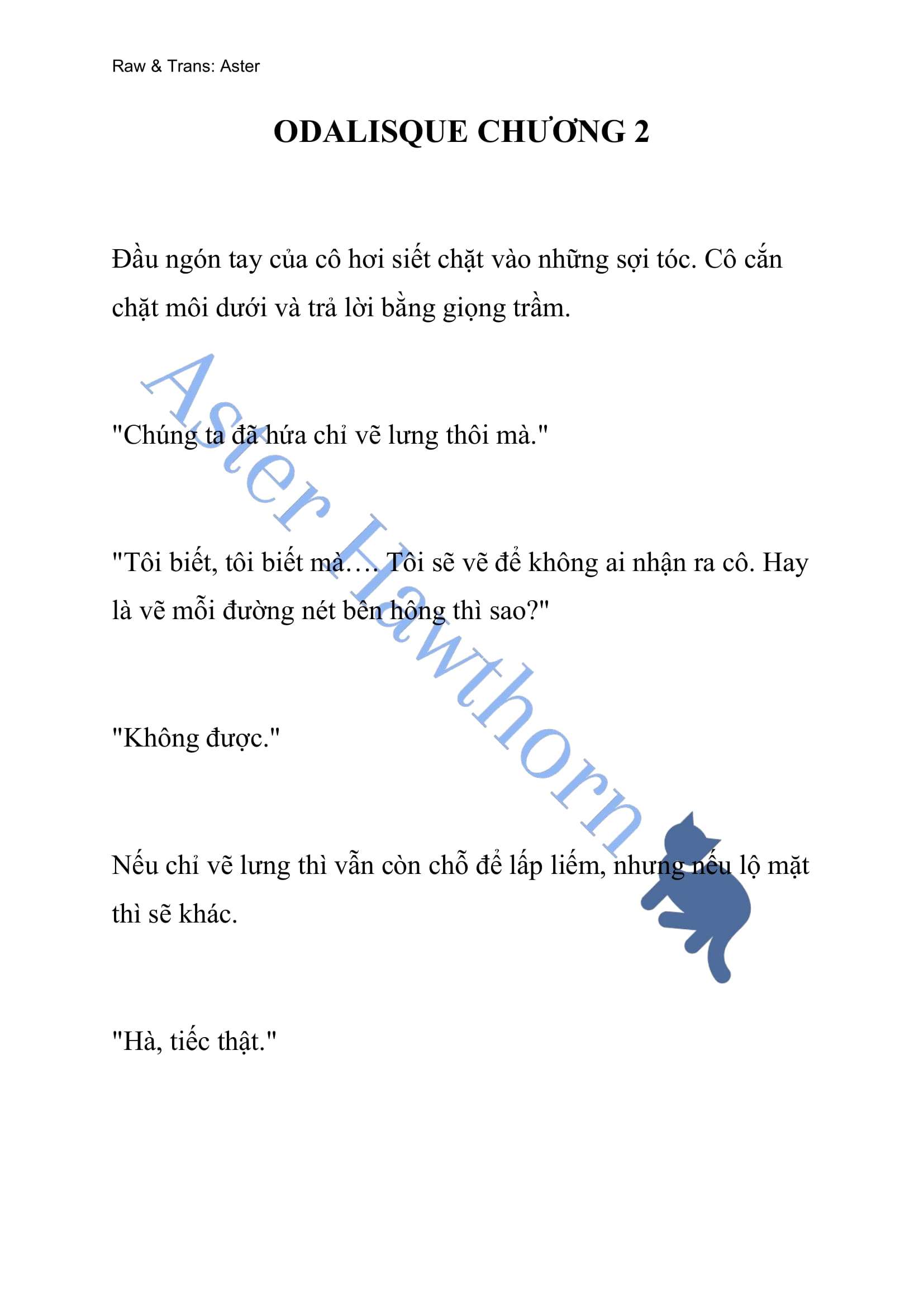 [NOVEL] Odalisque Chap 2 - Trang 2