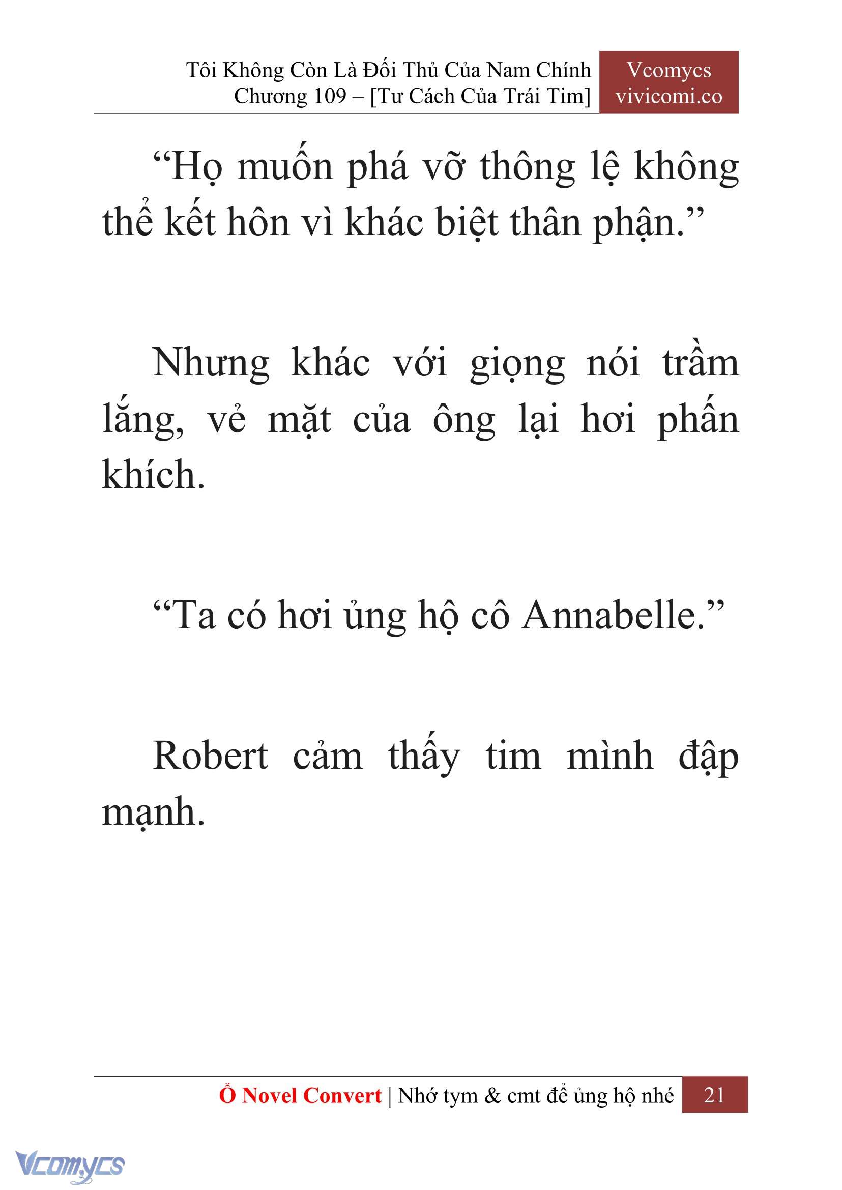 [Novel] Tôi Không Còn Là Đối Thủ Của Nam Chính Chap 109 - Trang 2