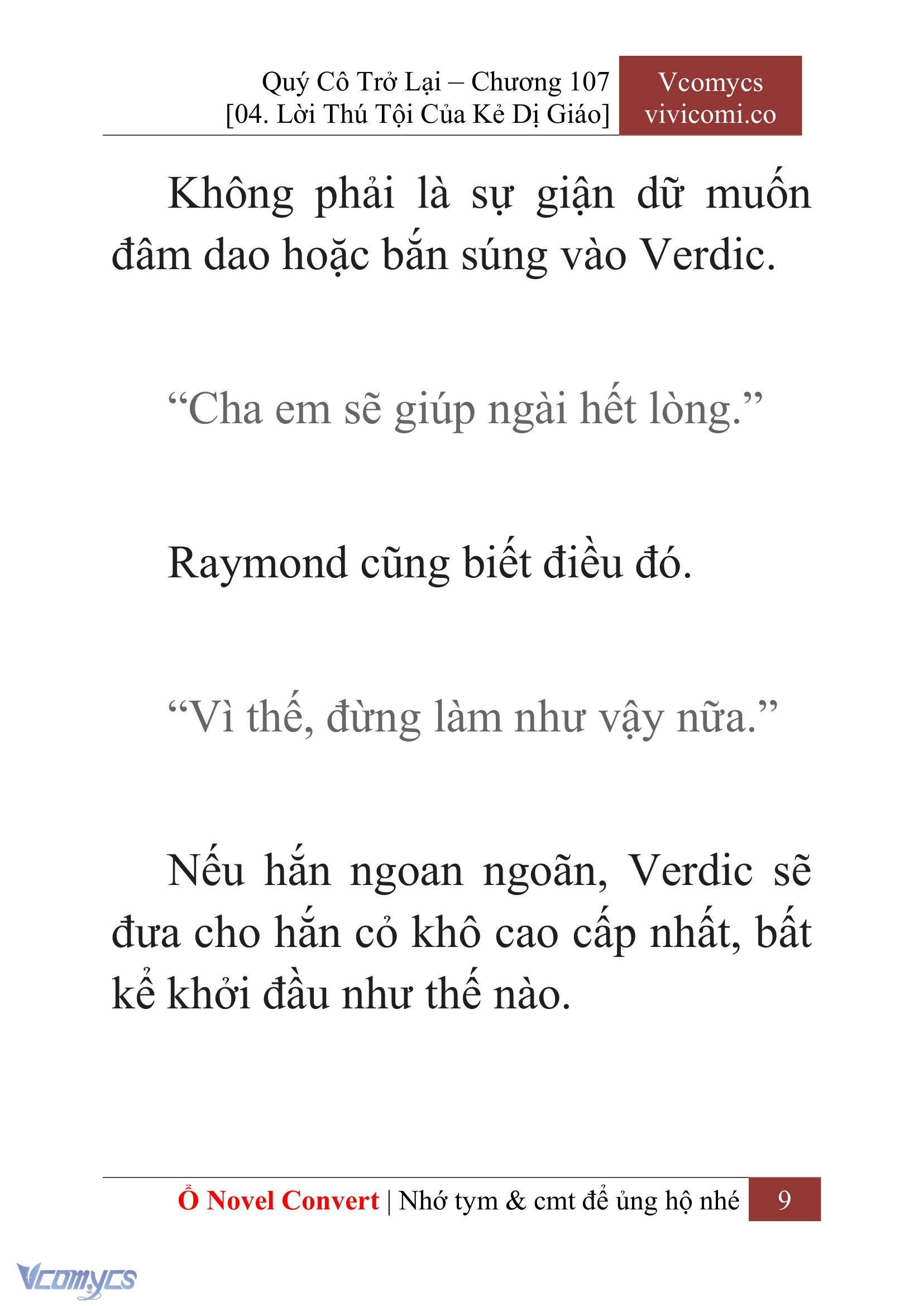 [Novel] Quý Cô Trở Lại Chap 107 - Trang 2