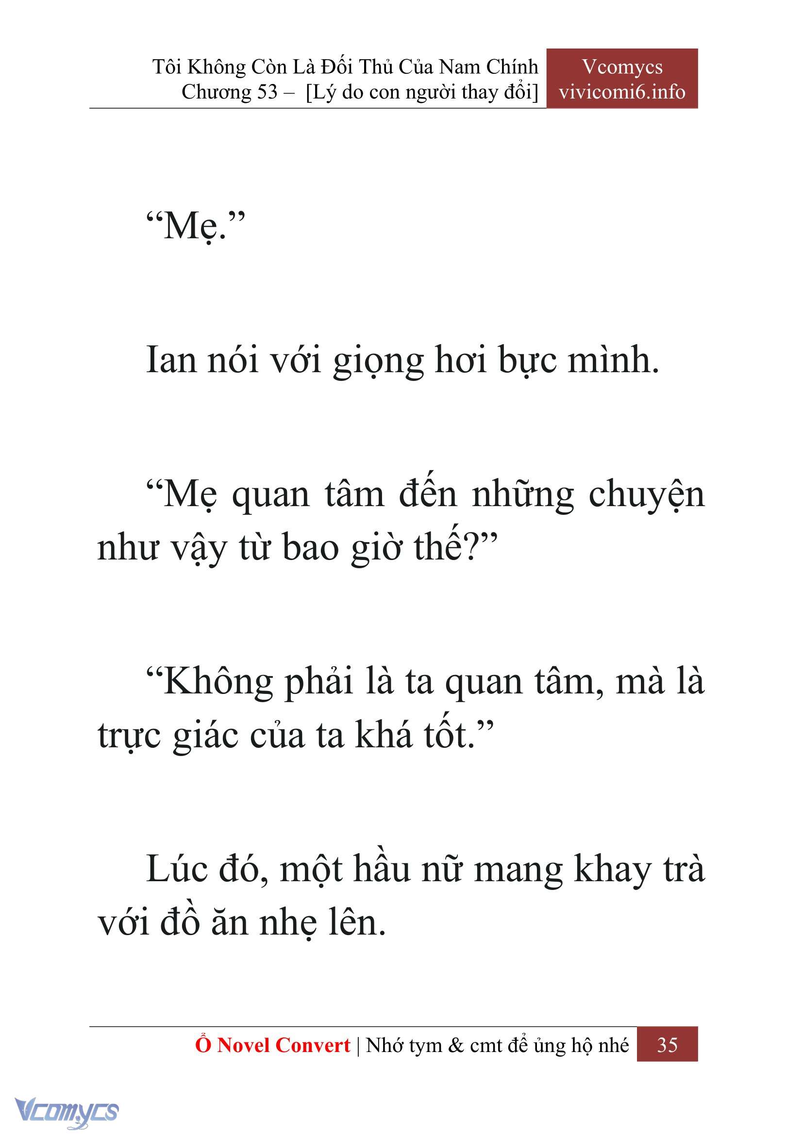 [Novel] Tôi Không Còn Là Đối Thủ Của Nam Chính Chap 53 - Trang 2
