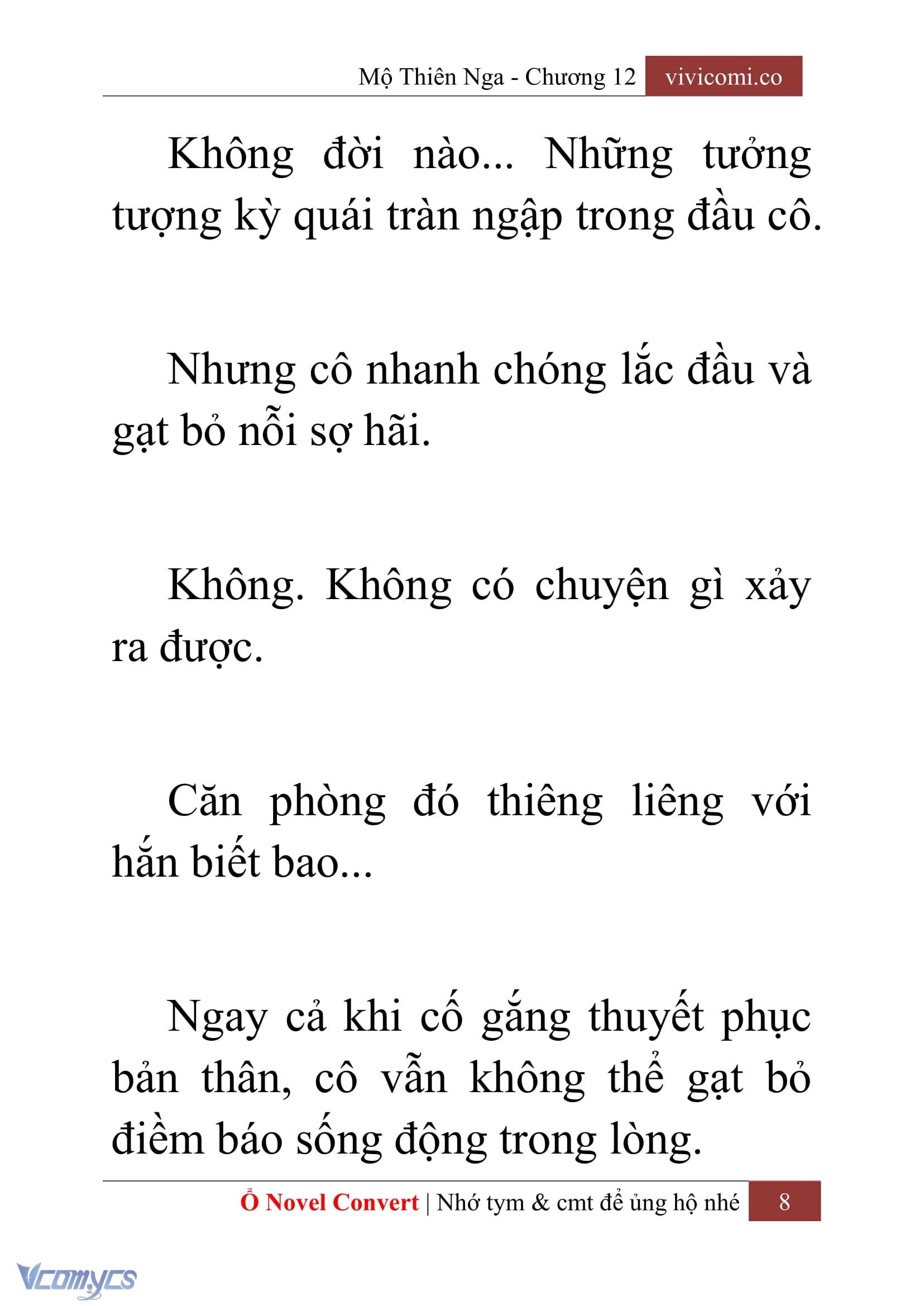 [Novel] Mộ Thiên Nga Chap 12 - Next Chap 13