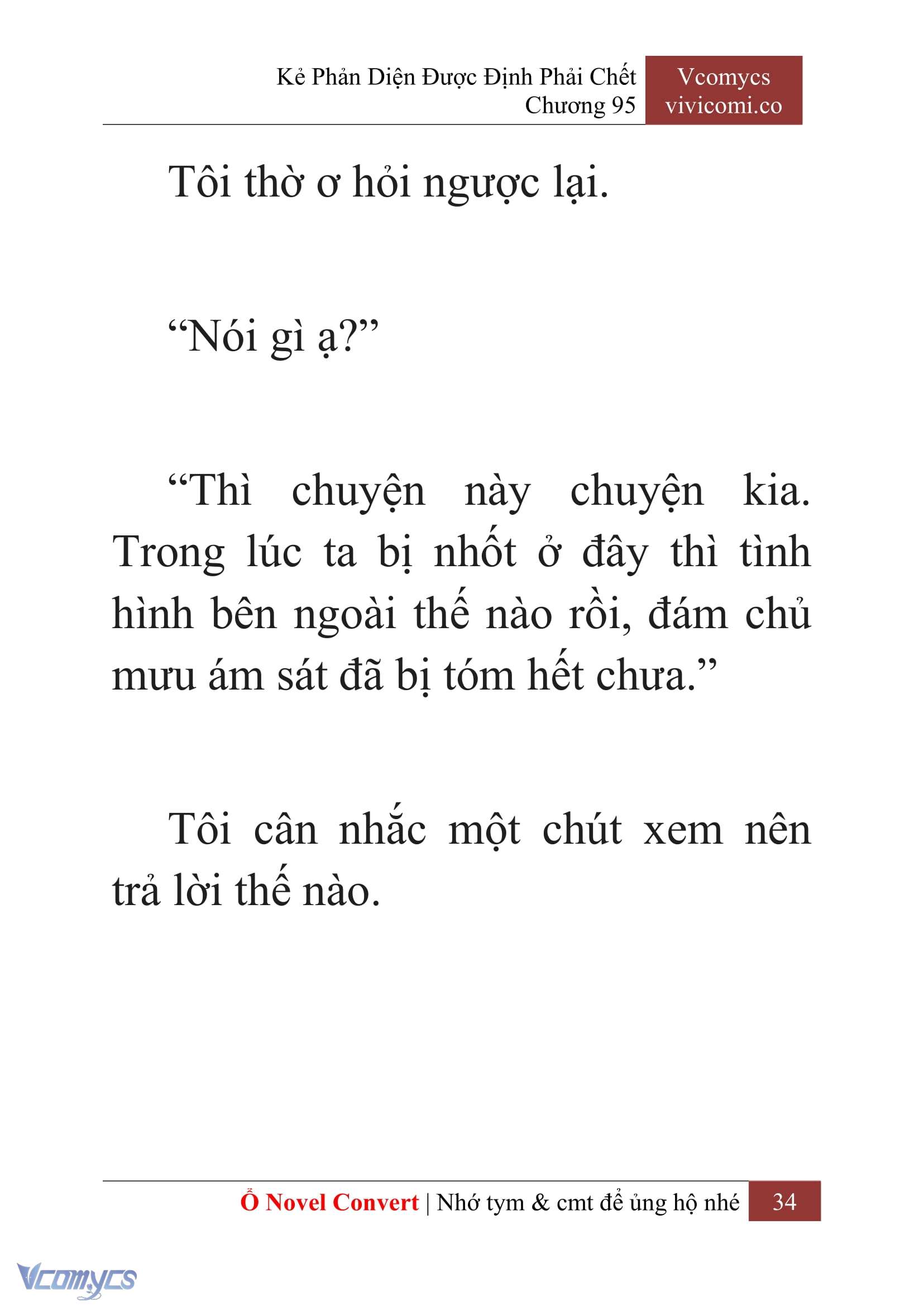 [Novel] Kẻ Phản Diện Được Định Phải Chết Chap 95 - Trang 2