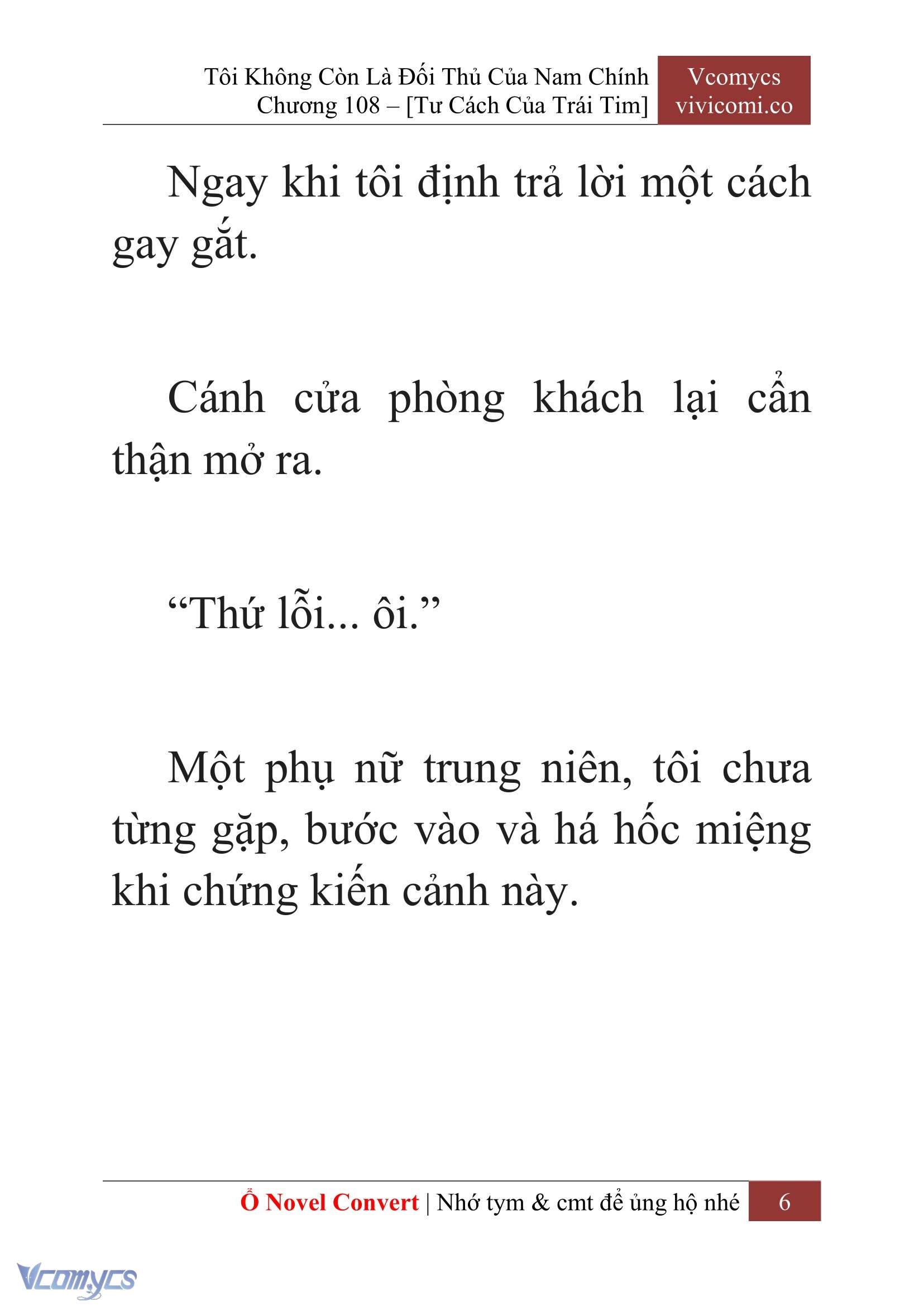 [Novel] Tôi Không Còn Là Đối Thủ Của Nam Chính Chap 108 - Trang 2