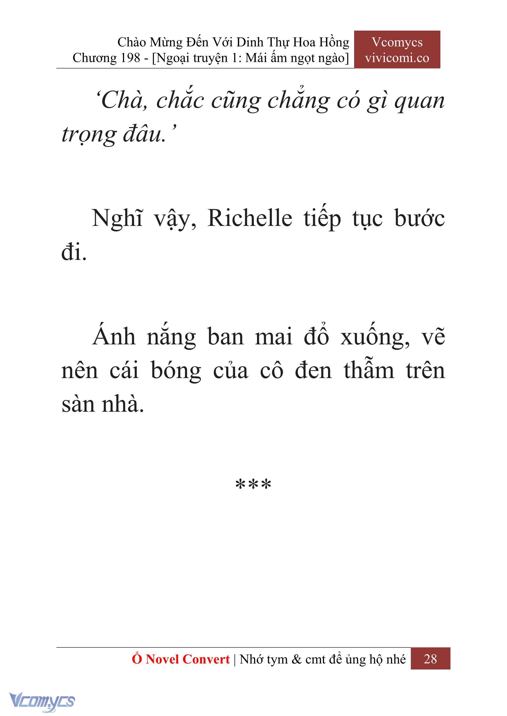 [Novel] Chào Mừng Đến Với Dinh Thự Hoa Hồng Chap 198 - Trang 2