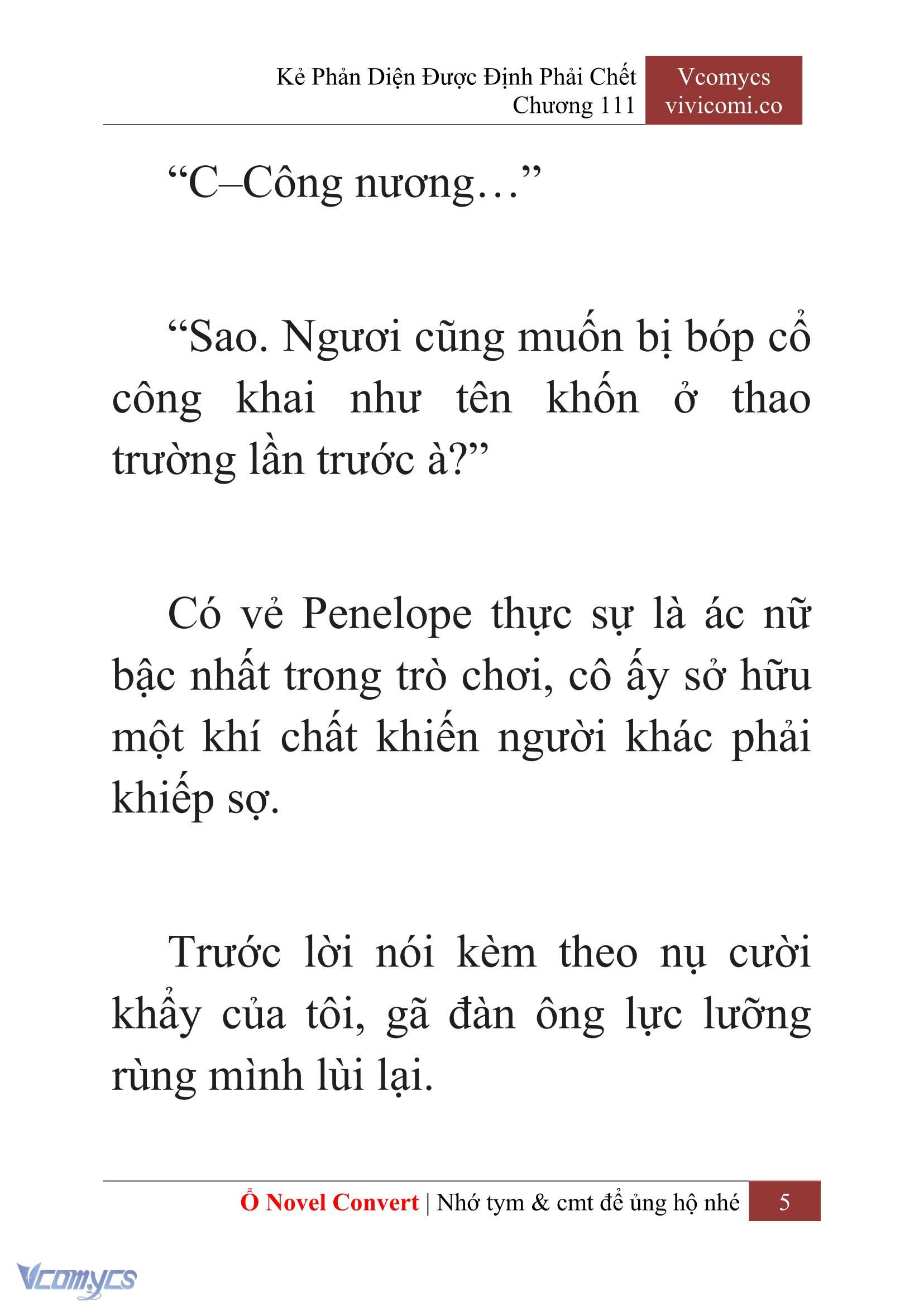 [Novel] Kẻ Phản Diện Được Định Phải Chết Chap 111 - Next Chap 112