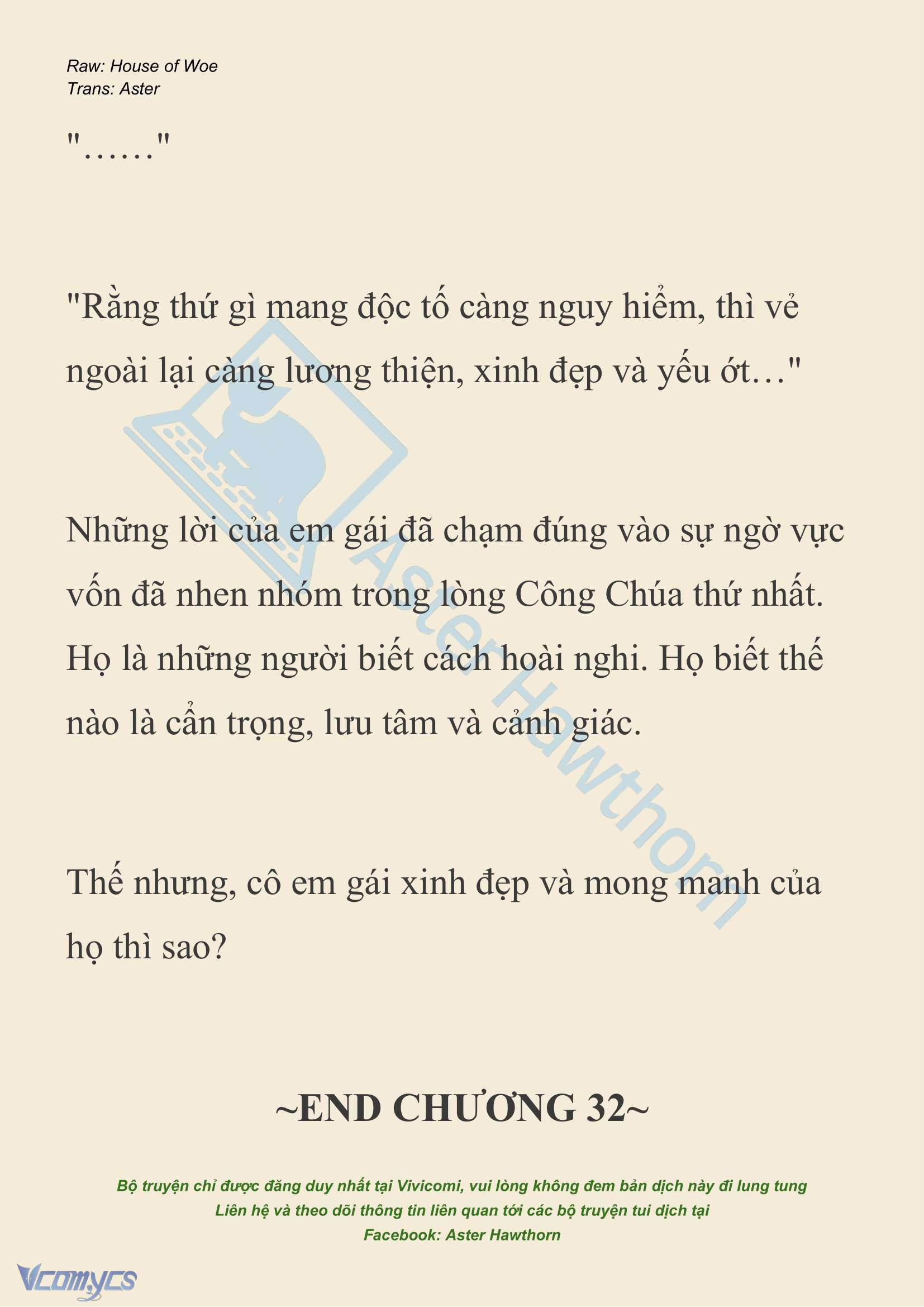 [NOVEL] Dành Cho Các Nữ Thần: Dành cho Psyche Chap 32 - Trang 2