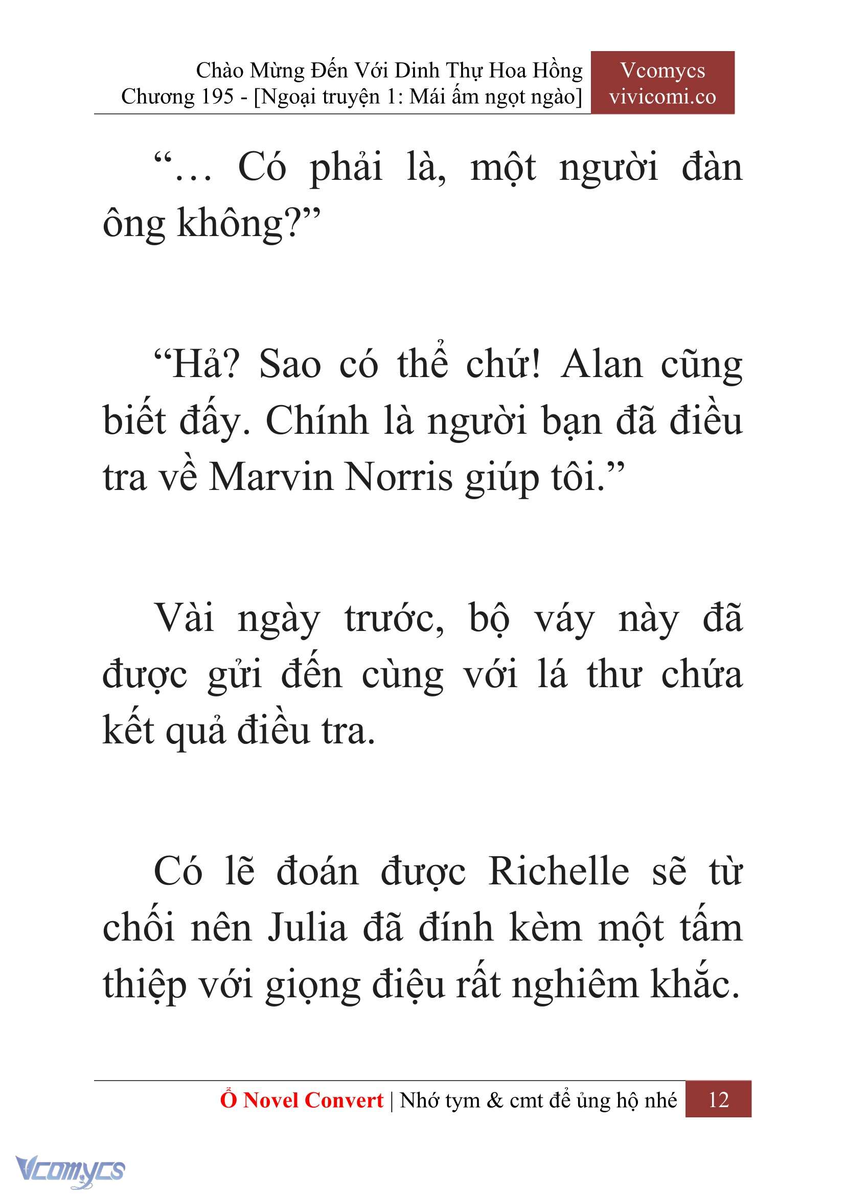 [Novel] Chào Mừng Đến Với Dinh Thự Hoa Hồng Chap 195 - Trang 2