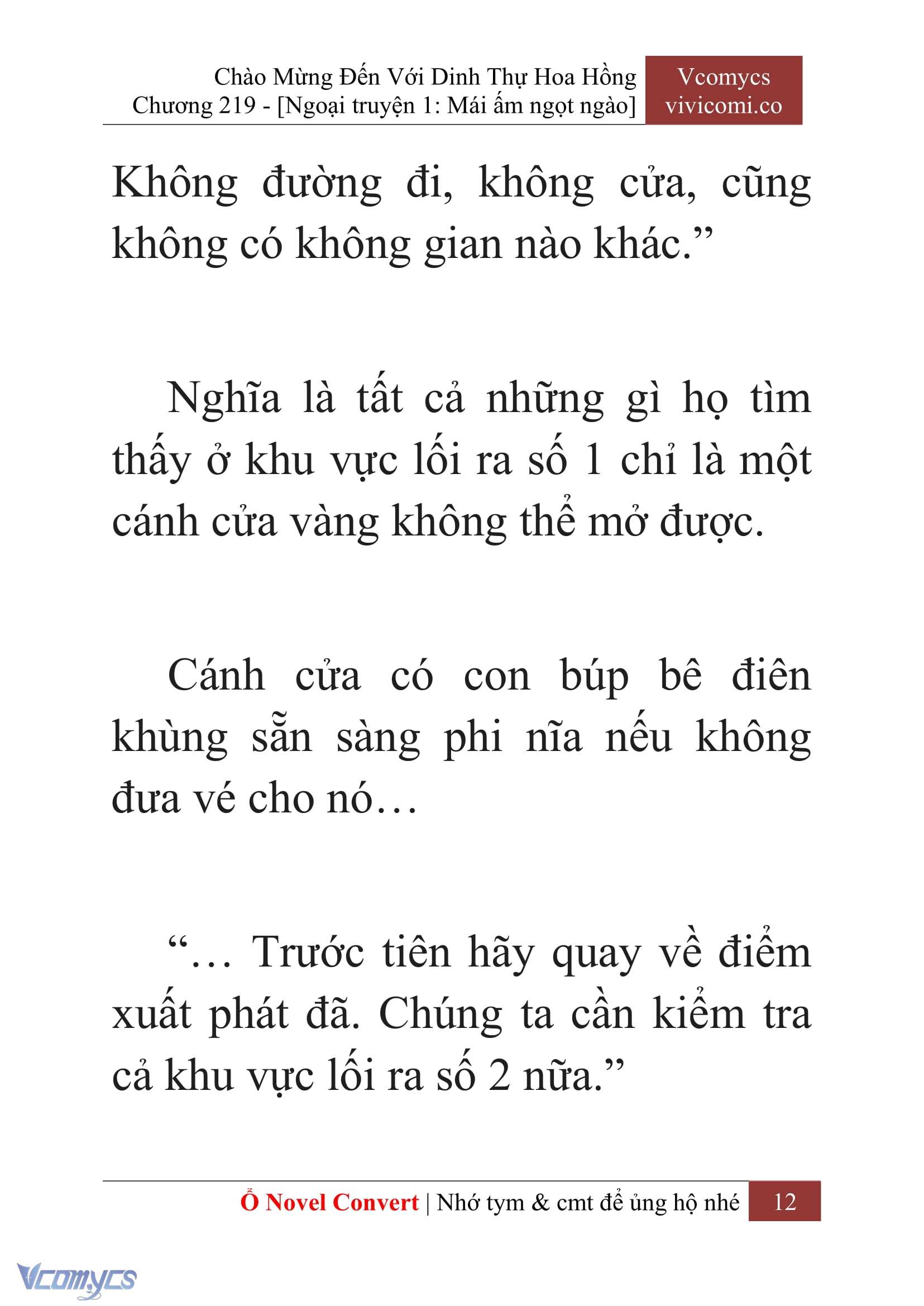 [Novel] Chào Mừng Đến Với Dinh Thự Hoa Hồng Chap 219 - Trang 2