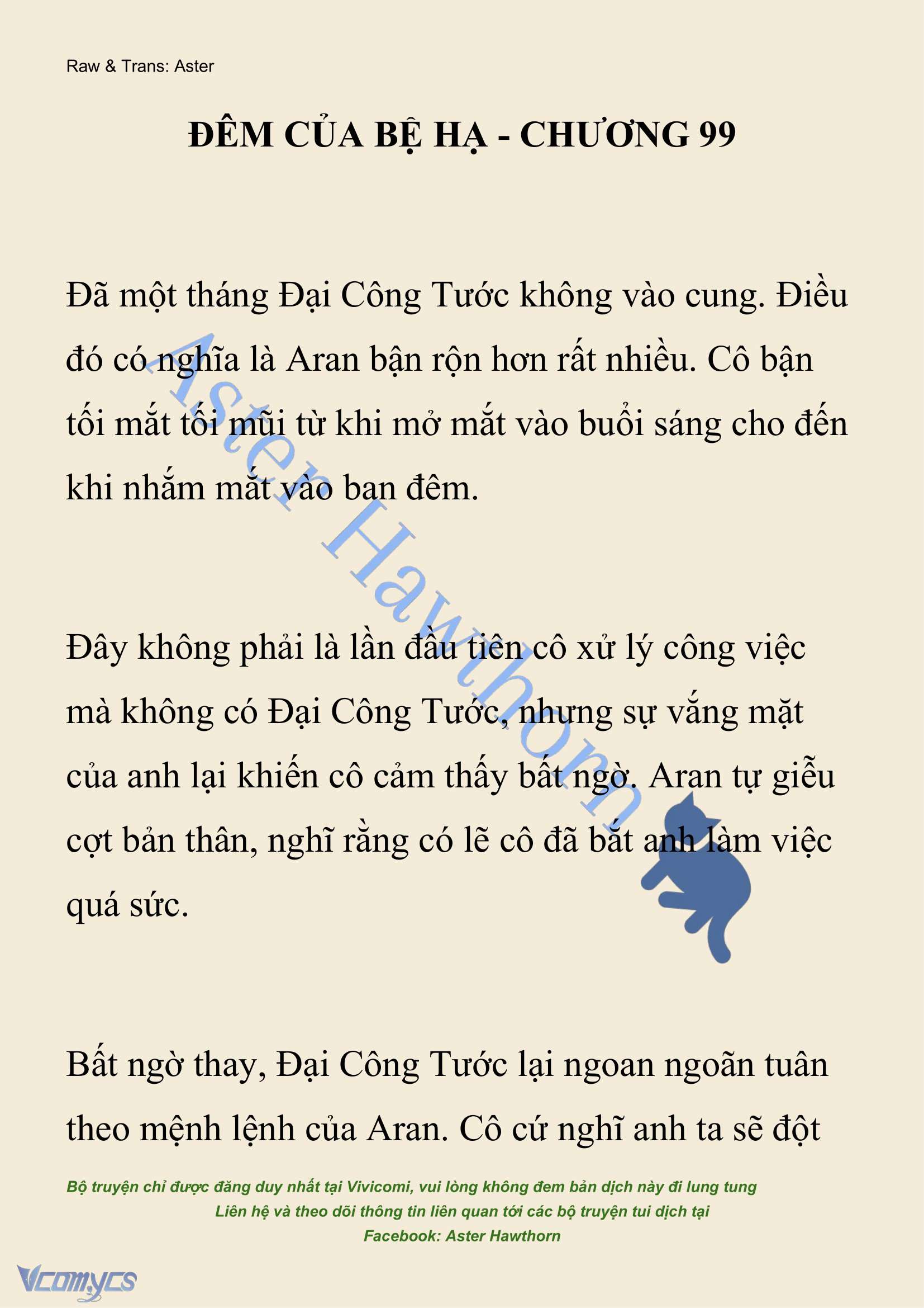 [NOVEL] Đêm Của Bệ Hạ Chap 99 - Next Chap 100