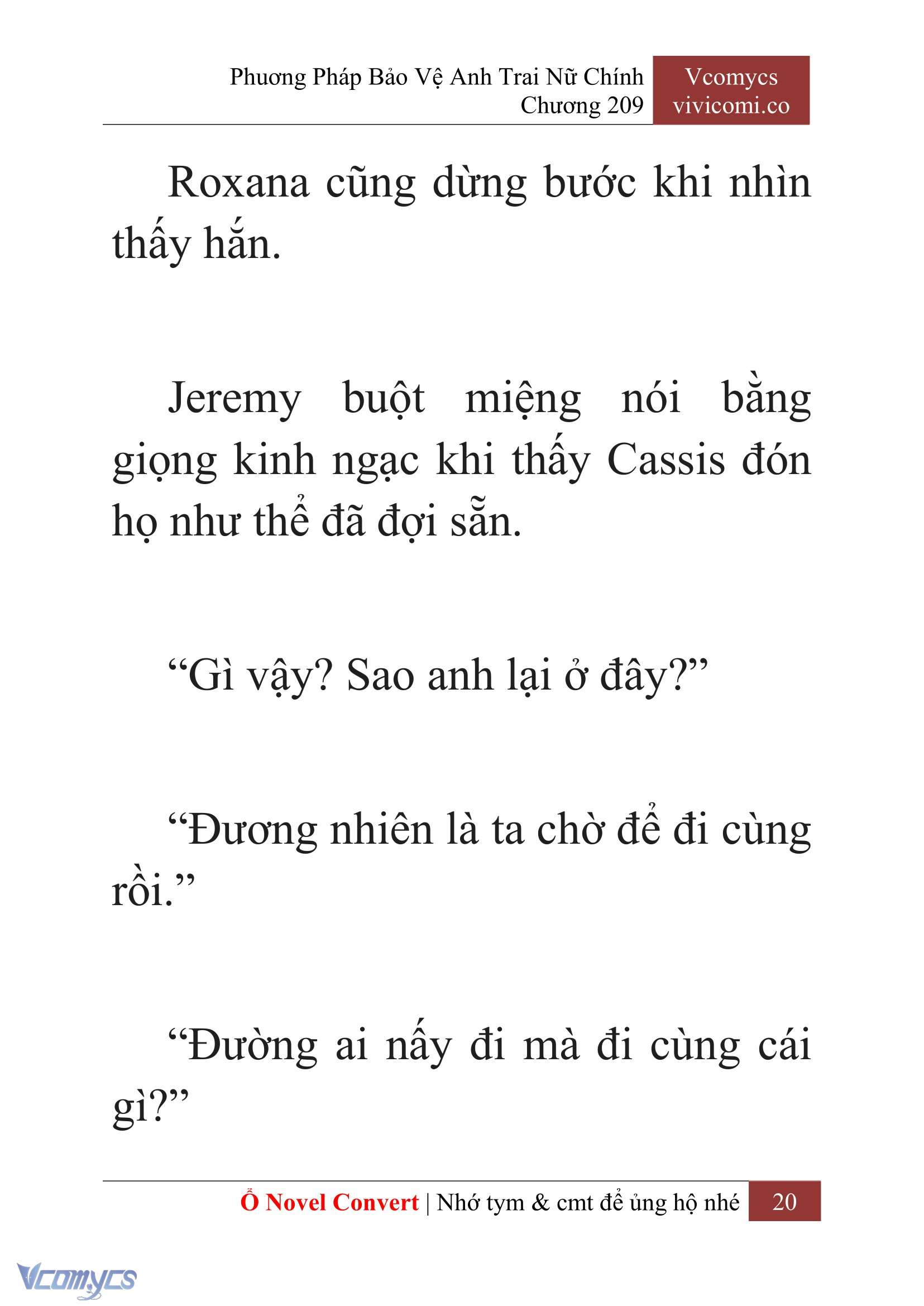 [Novel] Phương Pháp Bảo Vệ Anh Trai Nữ Chính Chap 209 - Trang 2