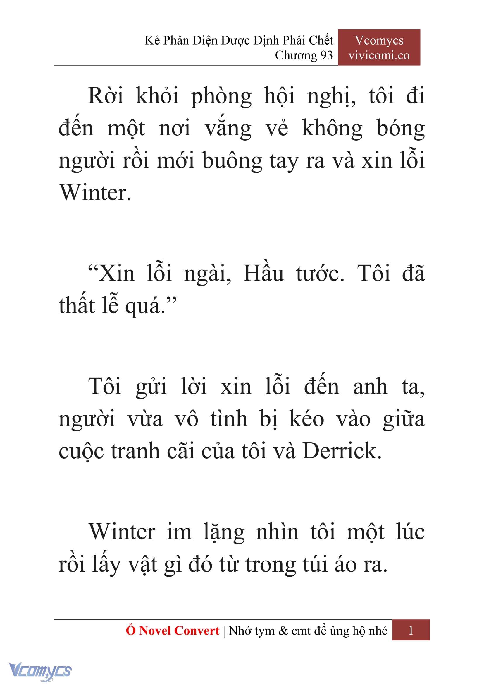 [Novel] Kẻ Phản Diện Được Định Phải Chết Chap 93 - Trang 2