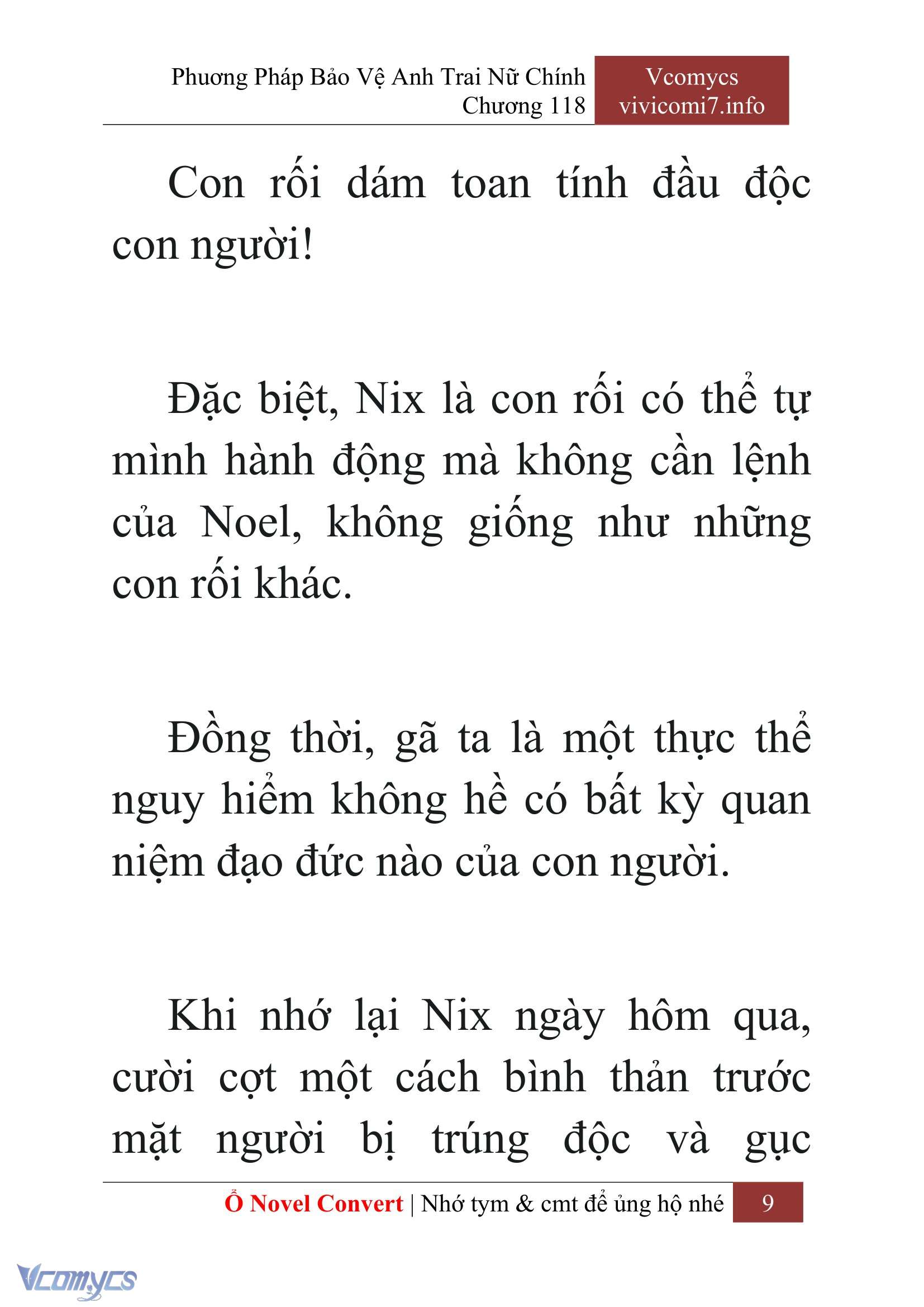 [Novel] Phương Pháp Bảo Vệ Anh Trai Nữ Chính Chap 118 - Trang 2