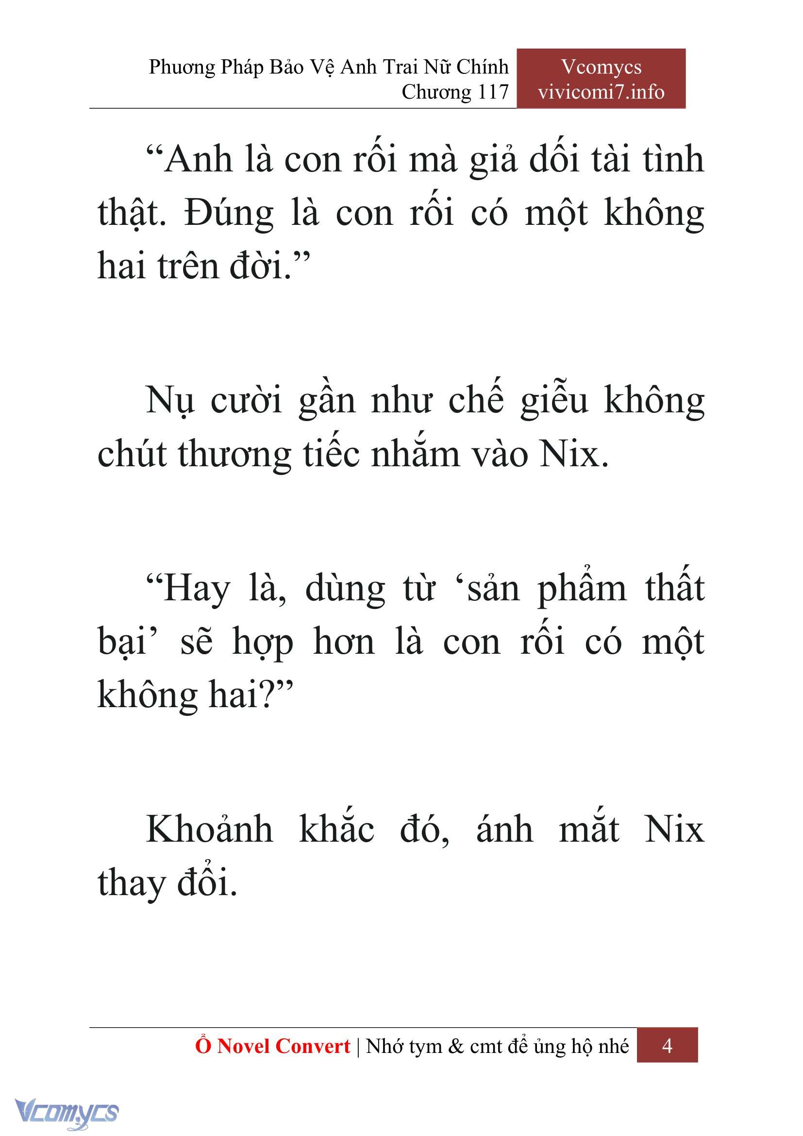 [Novel] Phương Pháp Bảo Vệ Anh Trai Nữ Chính Chap 117 - Trang 2