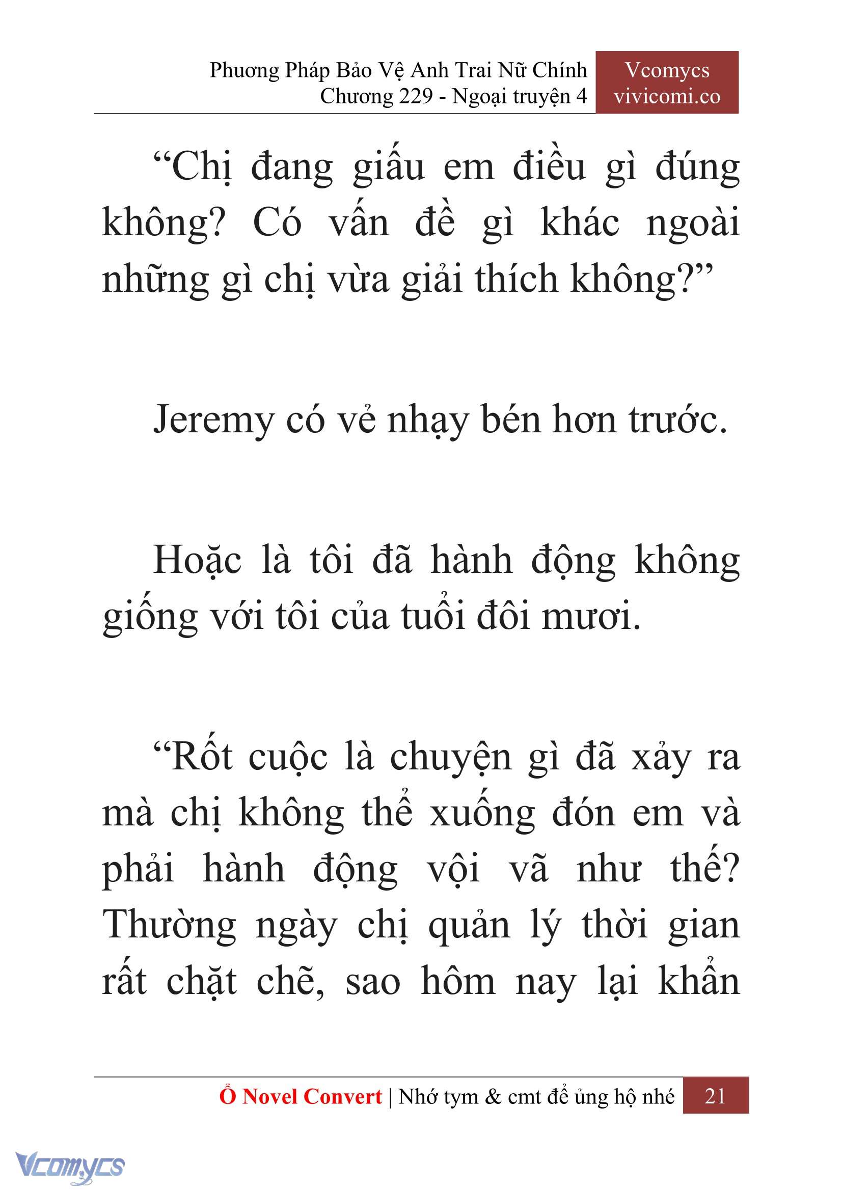 [Novel] Phương Pháp Bảo Vệ Anh Trai Nữ Chính Chap 229 - Trang 2