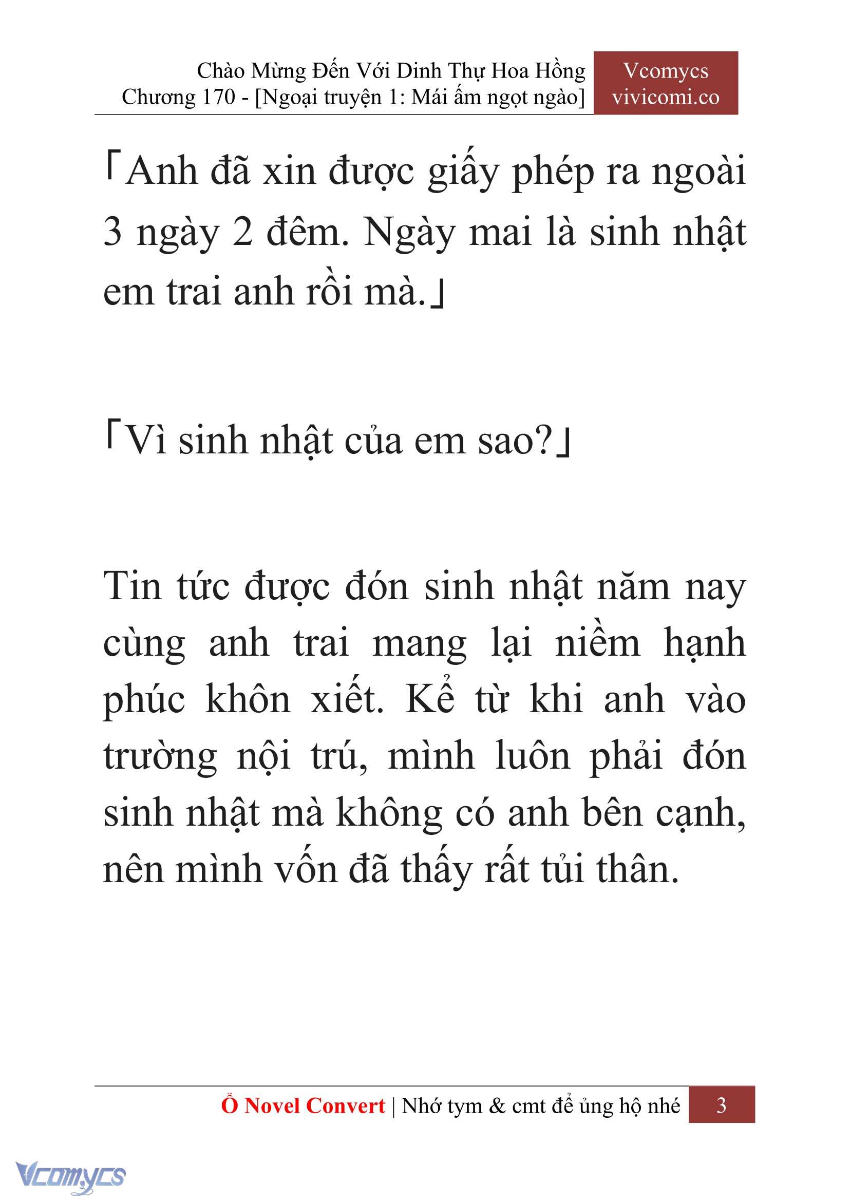 [Novel] Chào Mừng Đến Với Dinh Thự Hoa Hồng Chap 170 - Trang 2