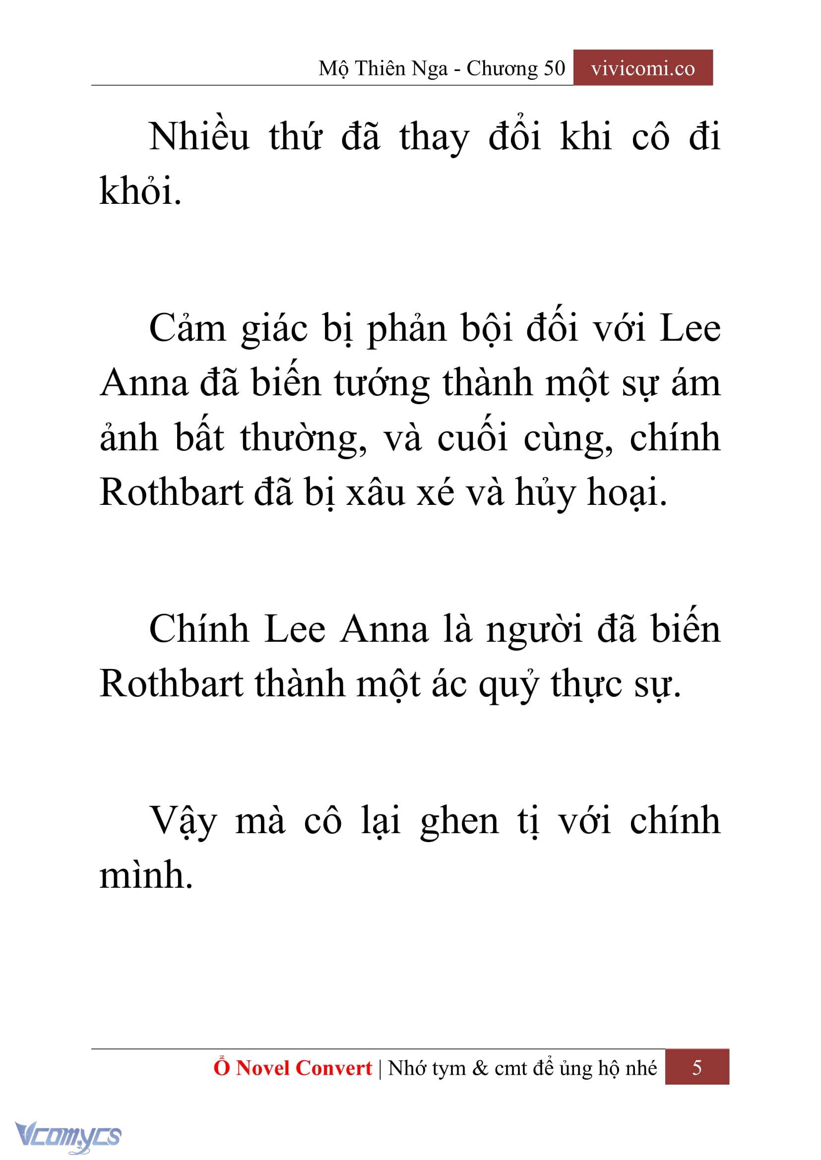 [Novel] Mộ Thiên Nga Chap 50 - Trang 2