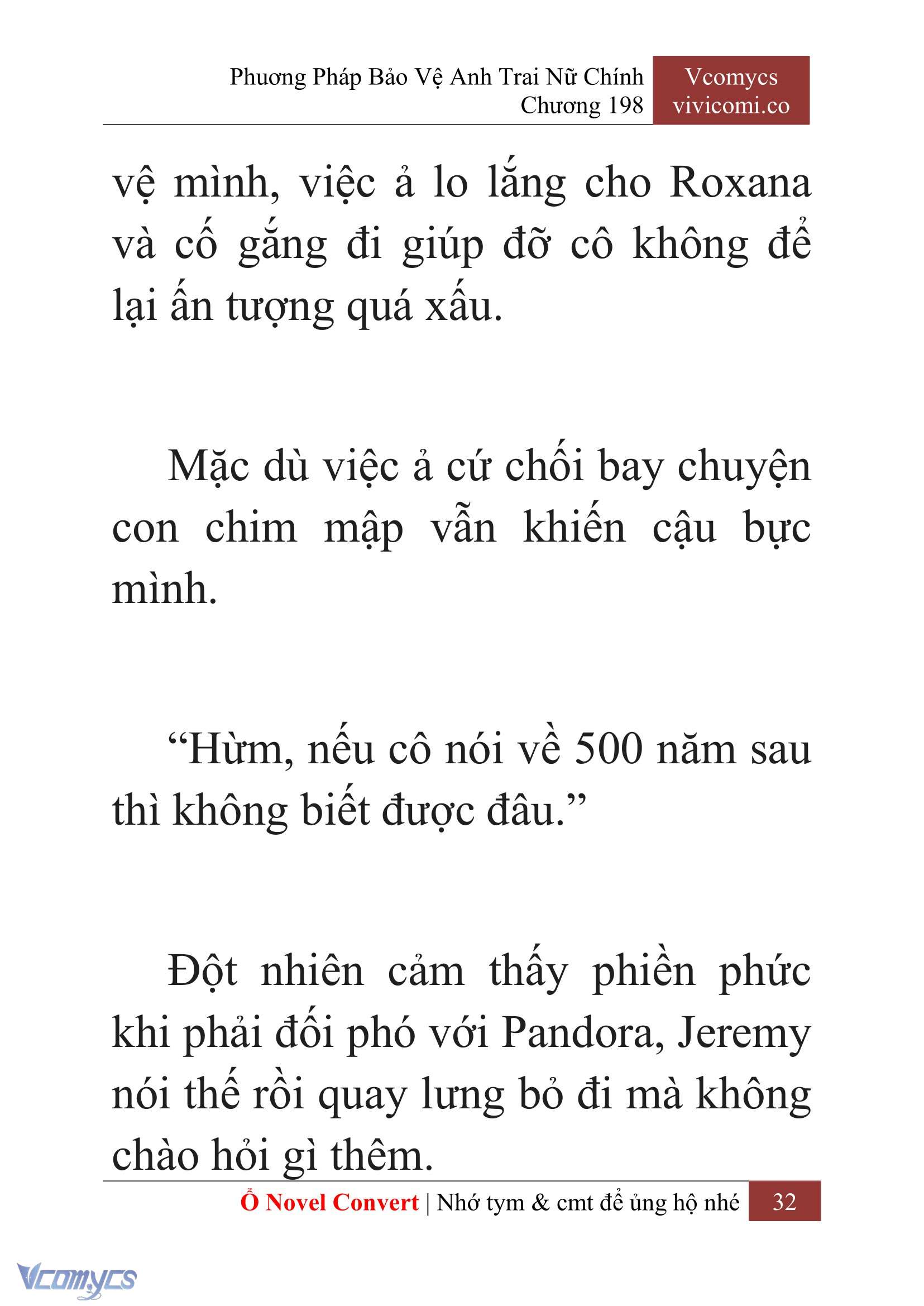 [Novel] Phương Pháp Bảo Vệ Anh Trai Nữ Chính Chap 198 - Trang 2