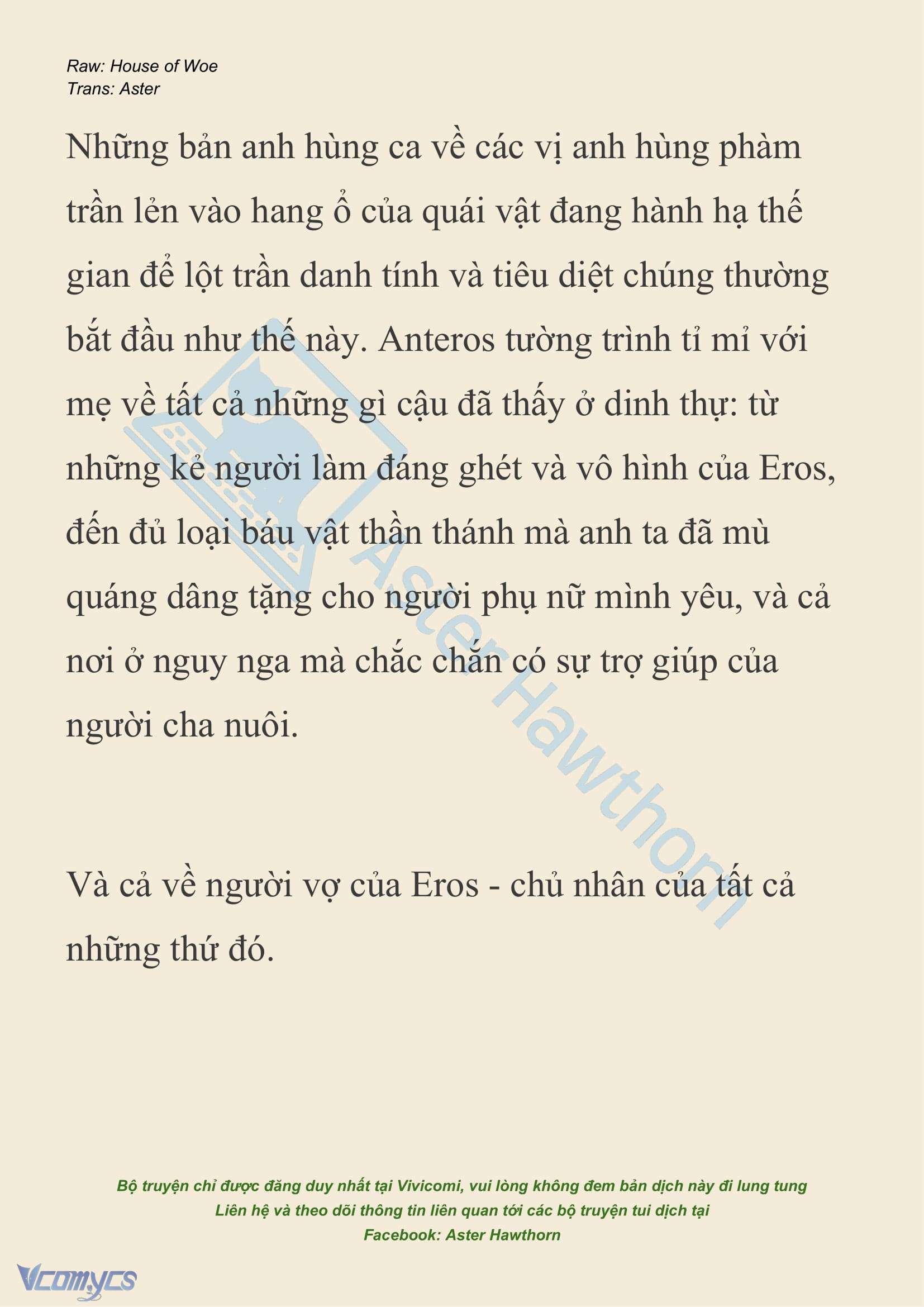 [NOVEL] Dành Cho Các Nữ Thần: Dành cho Psyche Chap 36 - Trang 2