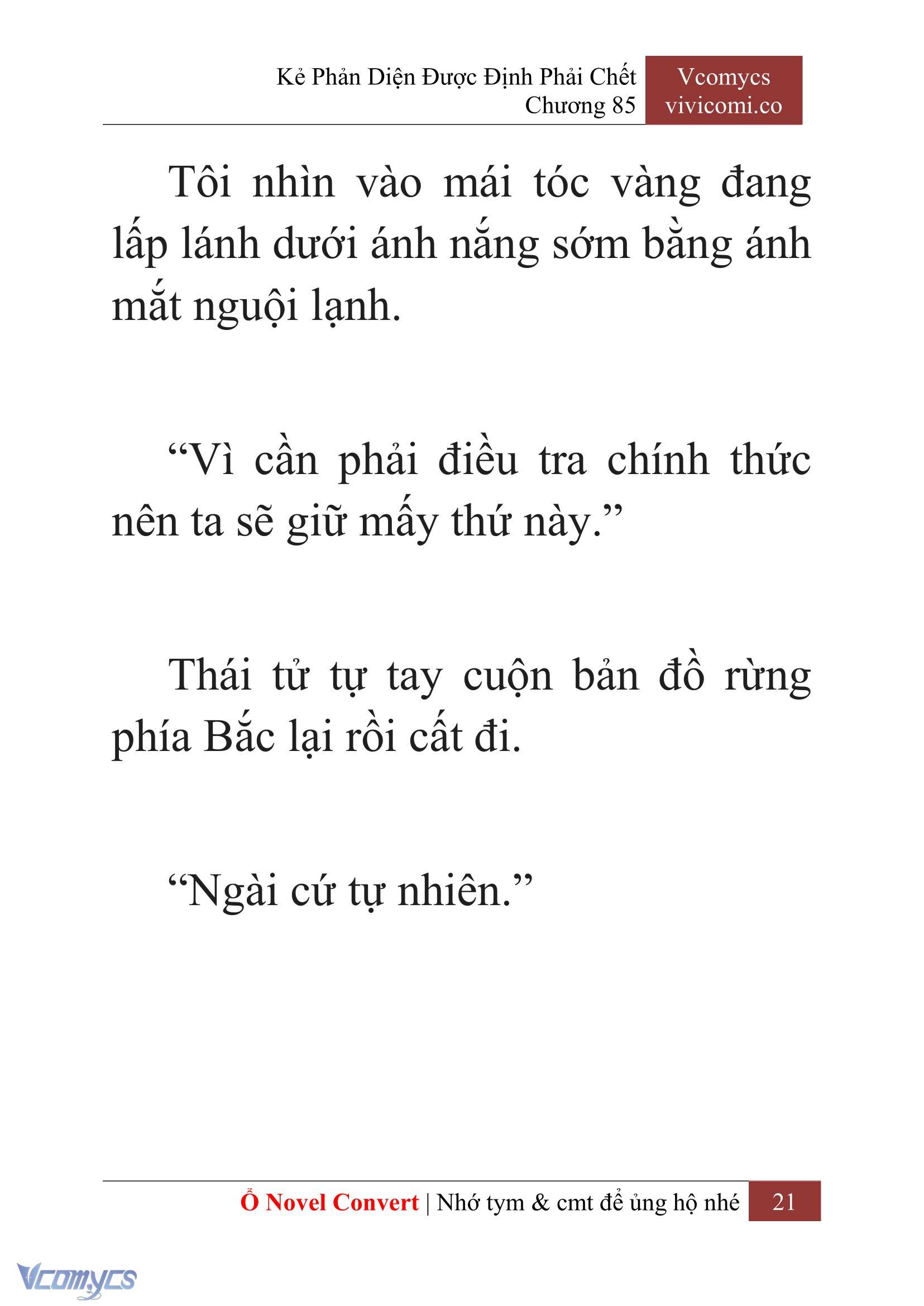 [Novel] Kẻ Phản Diện Được Định Phải Chết Chap 85 - Trang 2