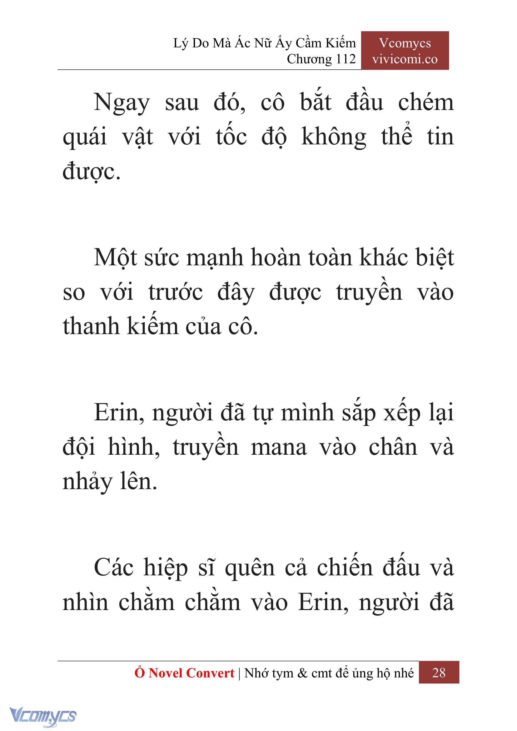 [Novel] Lý Do Mà Ác Nữ Ấy Cầm Kiếm Chap 112 - Trang 2