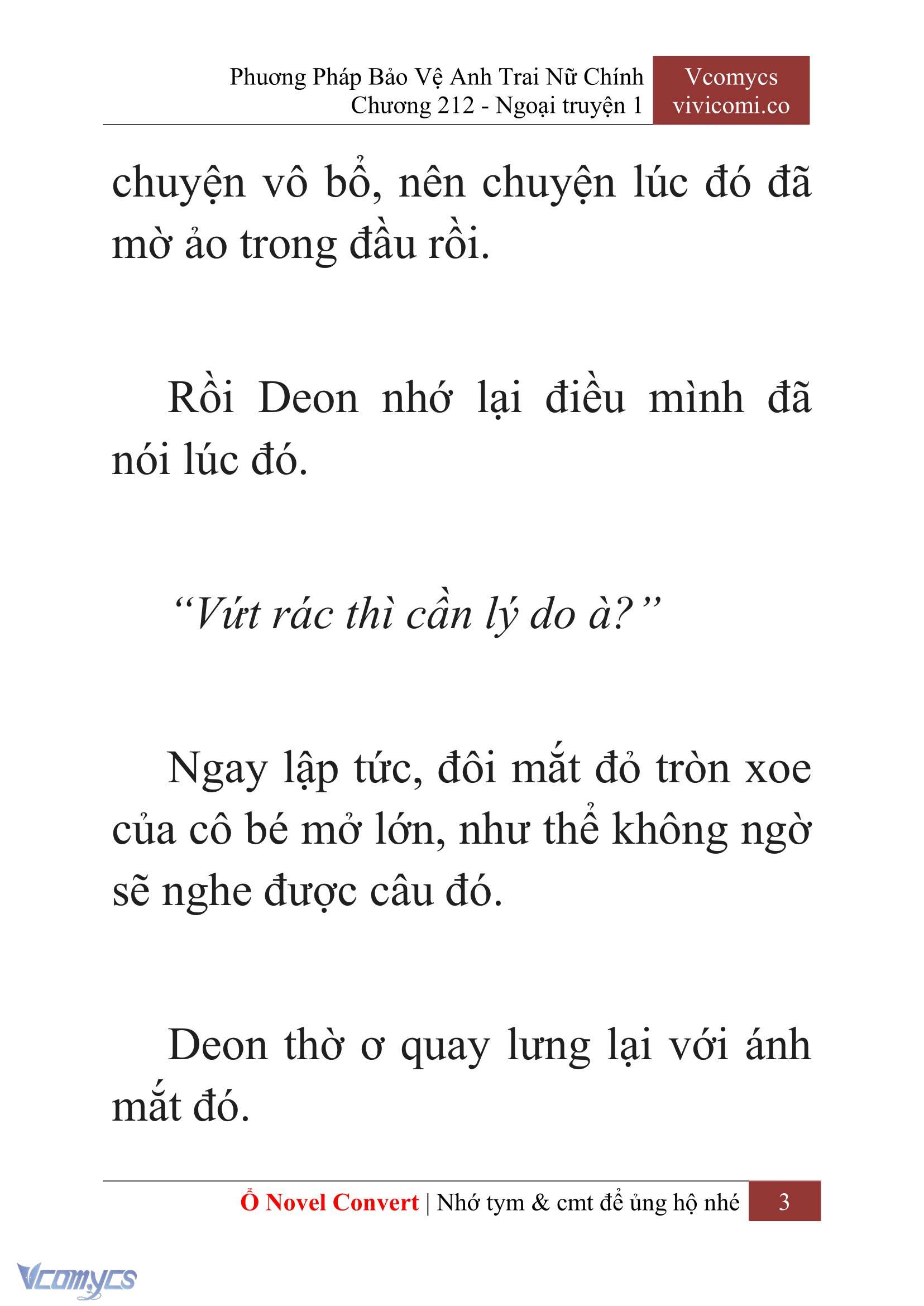[Novel] Phương Pháp Bảo Vệ Anh Trai Nữ Chính Chap 212 - Trang 2