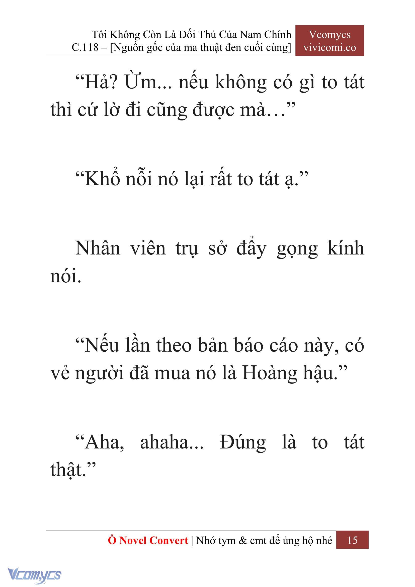 [Novel] Tôi Không Còn Là Đối Thủ Của Nam Chính Chap 118 - Trang 2