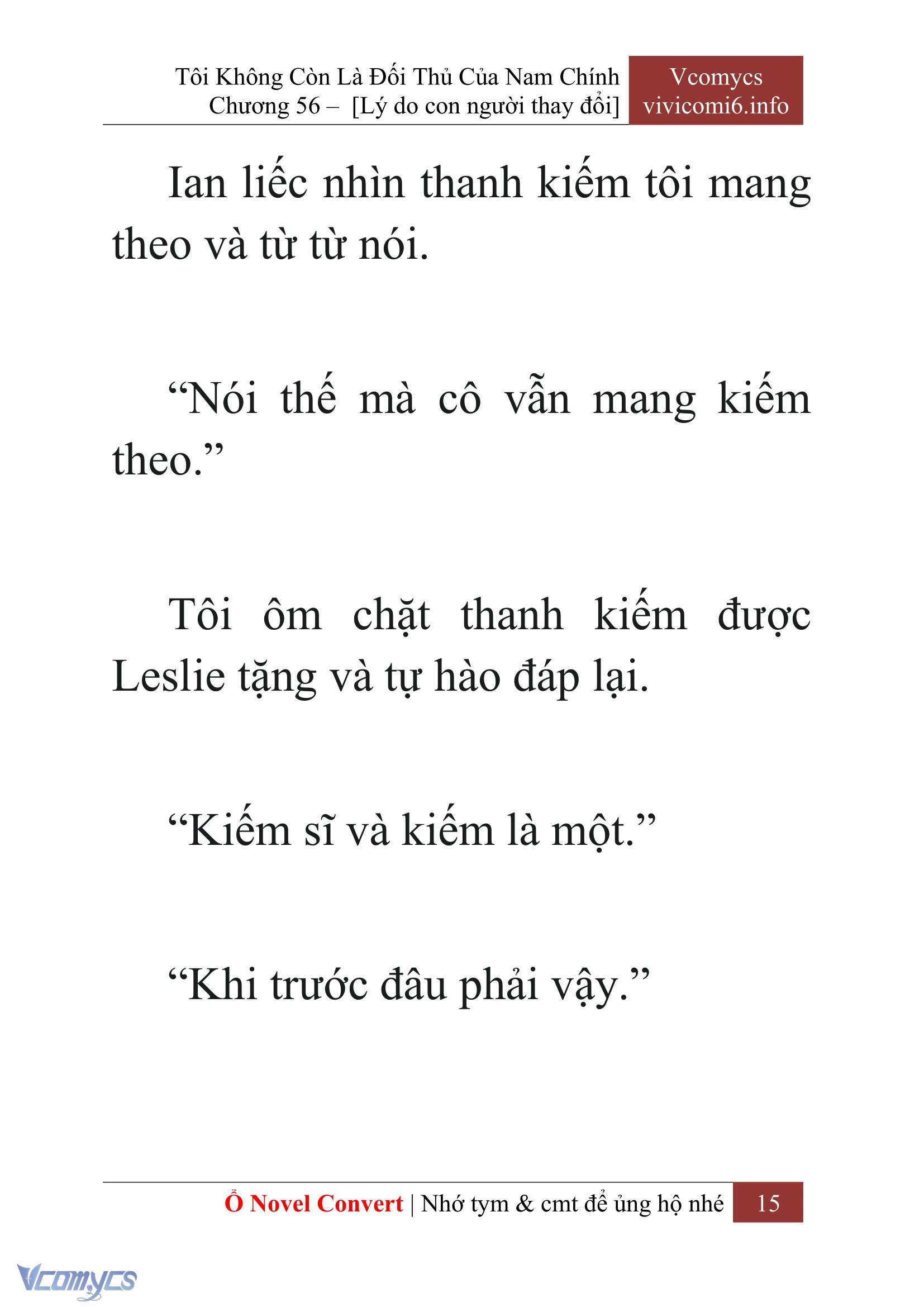 [Novel] Tôi Không Còn Là Đối Thủ Của Nam Chính Chap 56 - Trang 2