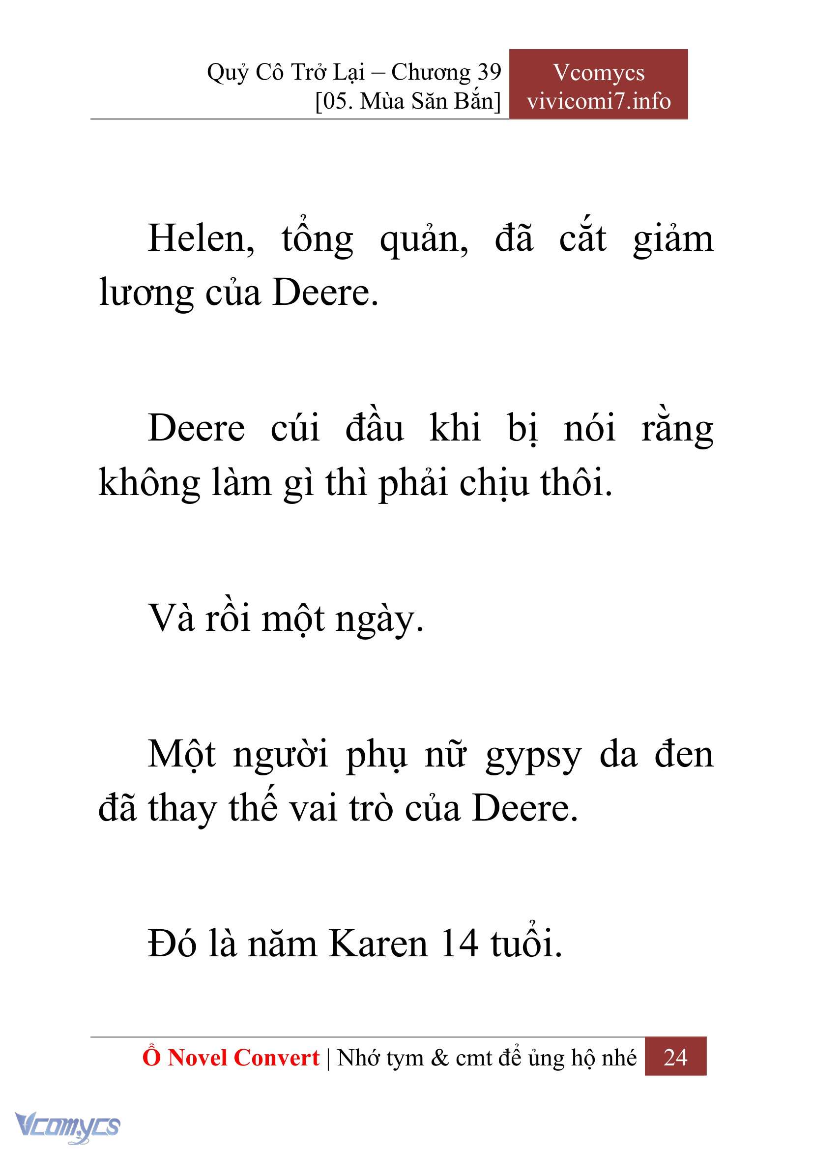 [Novel] Quý Cô Trở Lại Chap 39 - Trang 2