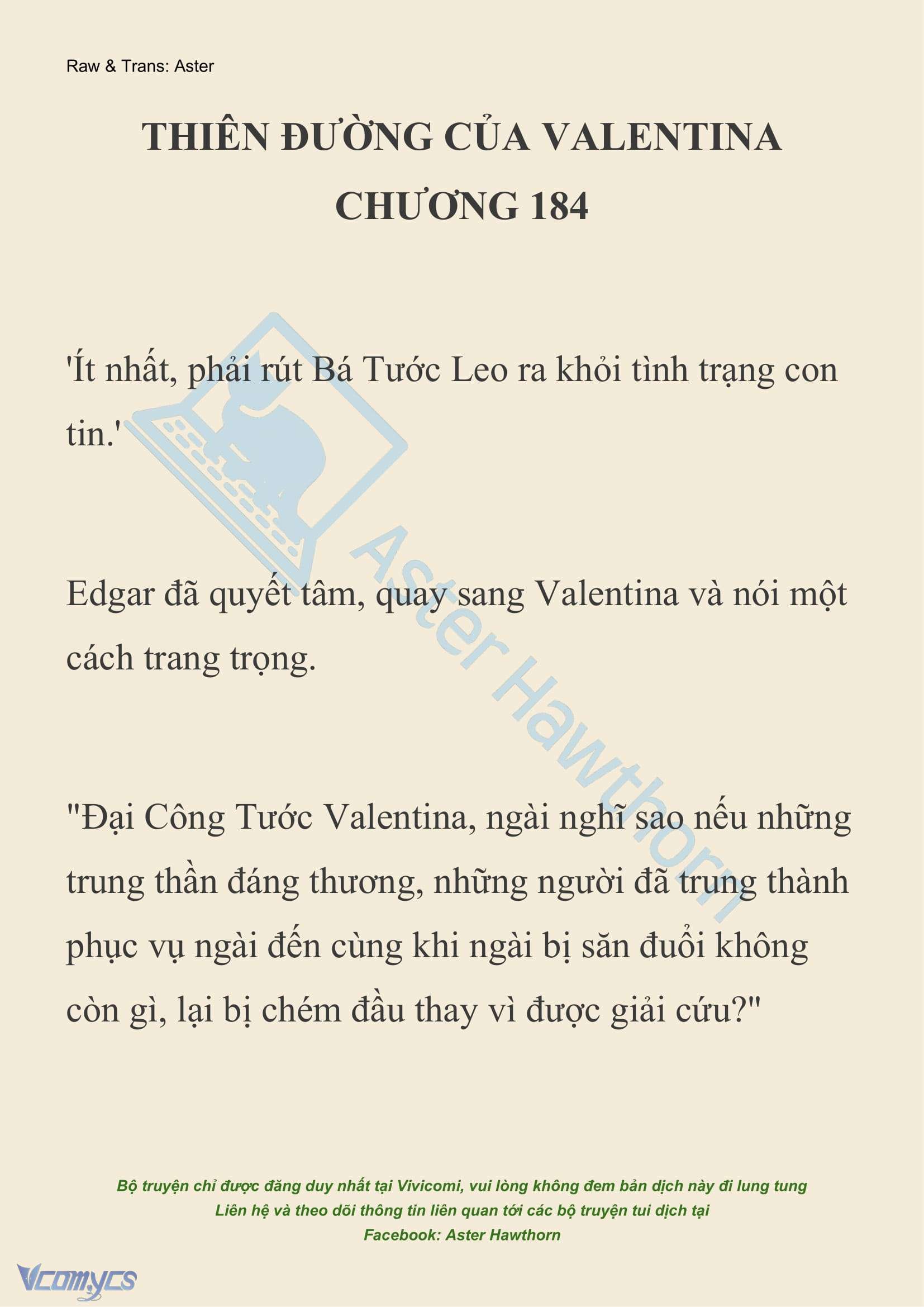 [NOVEL] Thiên Đường Của Valentina Chap 184 - Trang 2
