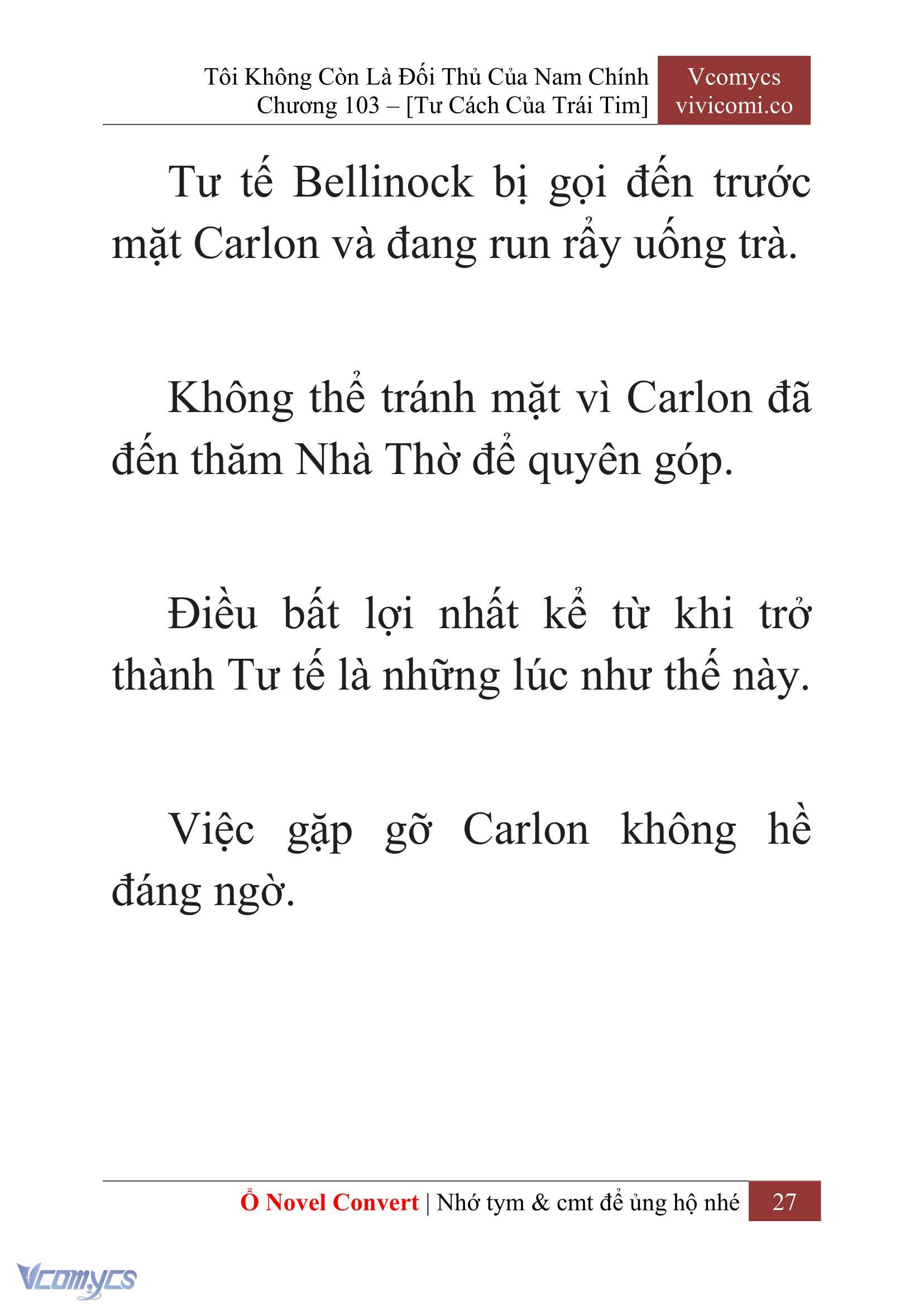 [Novel] Tôi Không Còn Là Đối Thủ Của Nam Chính Chap 103 - Trang 2