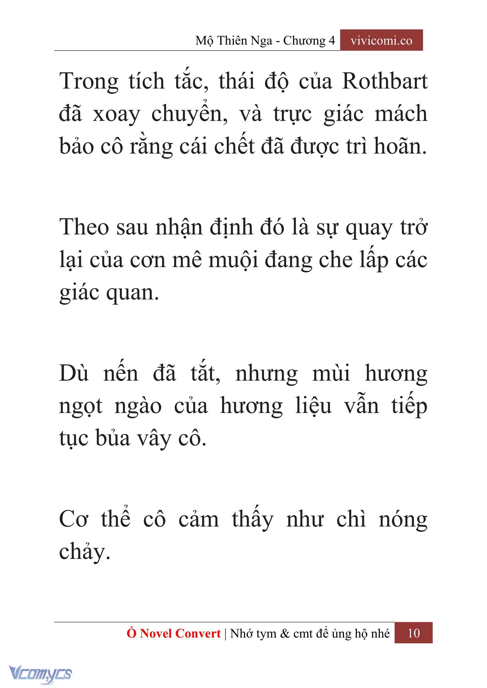 [Novel] Mộ Thiên Nga Chap 4 - Trang 2