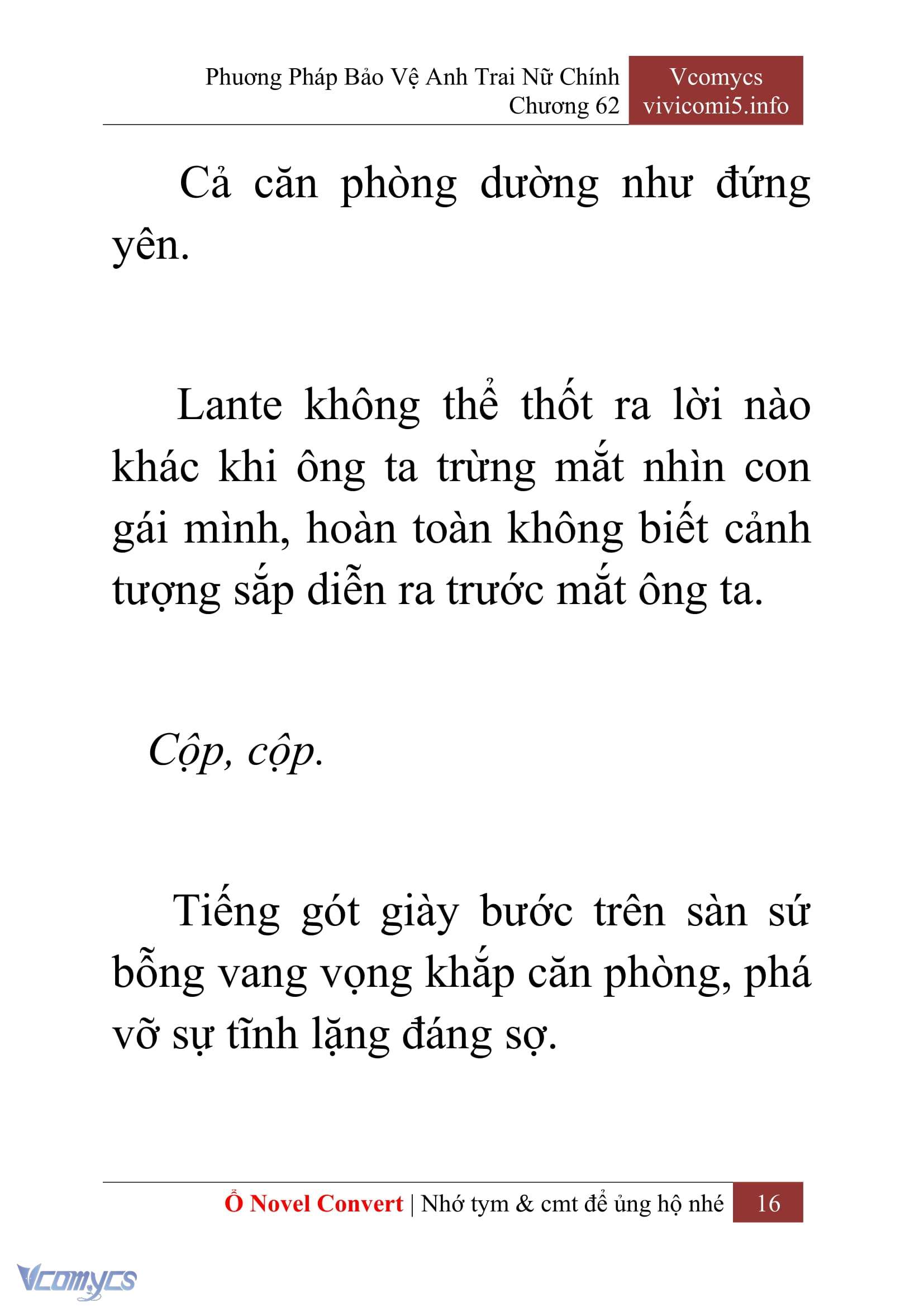 [Novel] Phương Pháp Bảo Vệ Anh Trai Nữ Chính Chap 62 - Trang 2