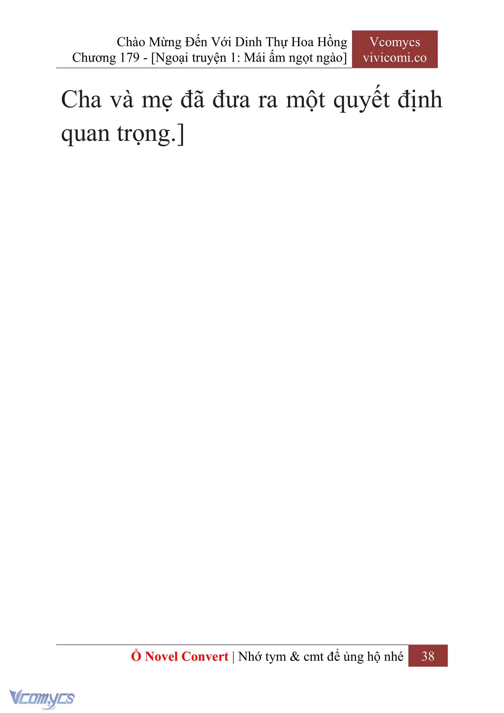 [Novel] Chào Mừng Đến Với Dinh Thự Hoa Hồng Chap 179 - Trang 2