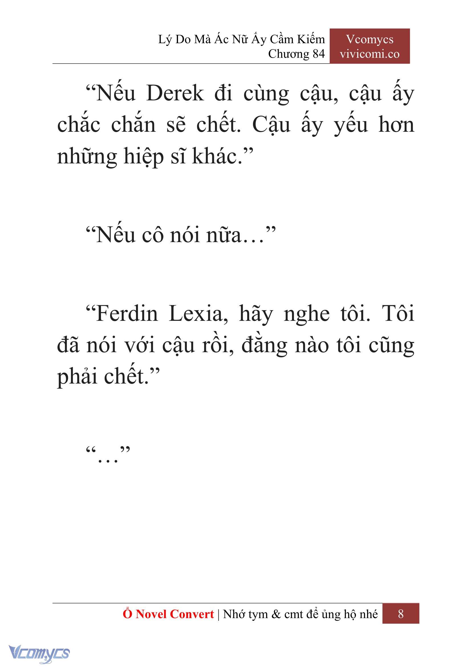 [Novel] Lý Do Mà Ác Nữ Ấy Cầm Kiếm Chap 84 - Trang 2