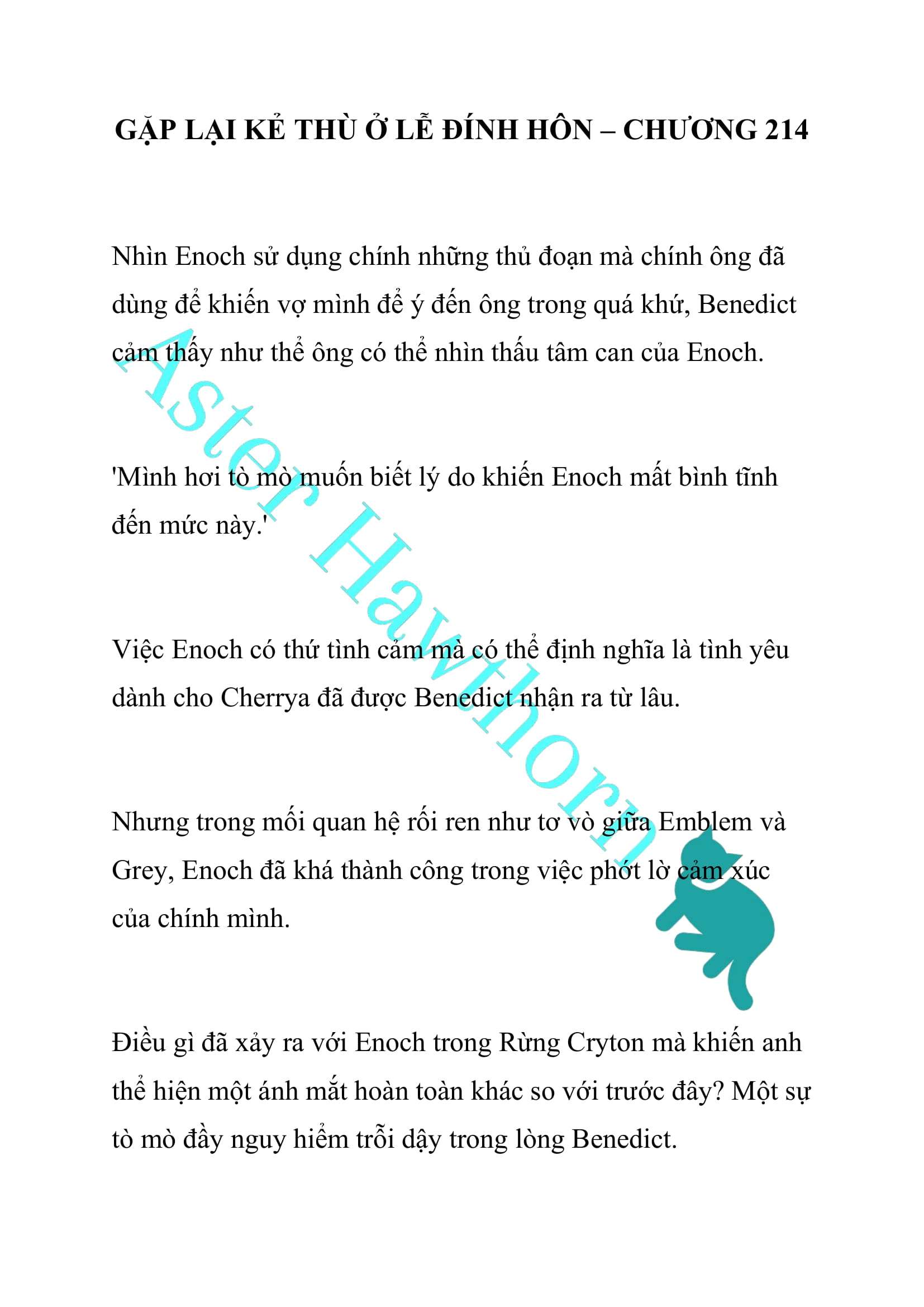 [NOVEL] Gặp Lại Kẻ Thù Ở Lễ Đính Hôn Chap 214 - Trang 2